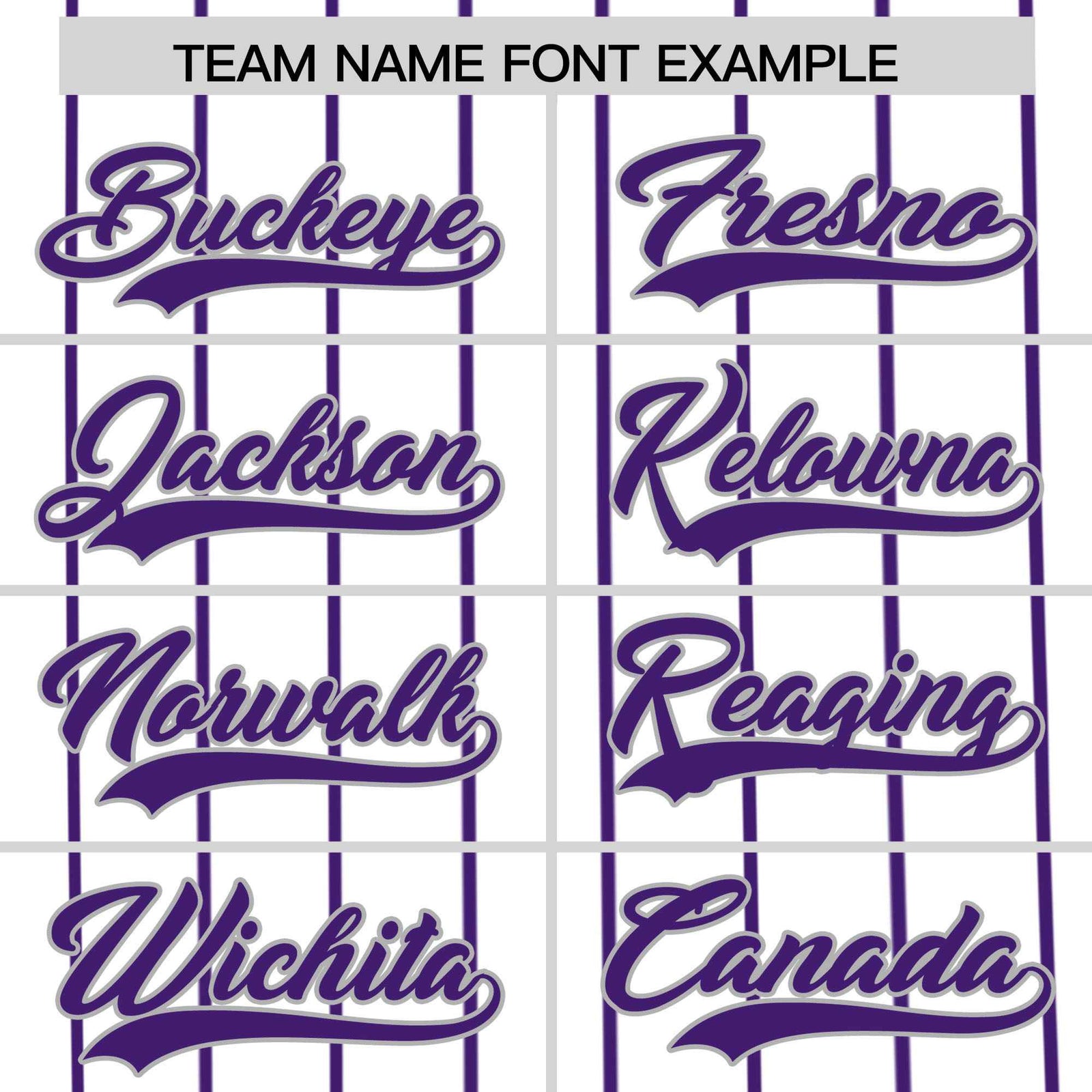 Custom White Purple Pinstripe Personalized Side Two-tone Authentic Baseball Jersey