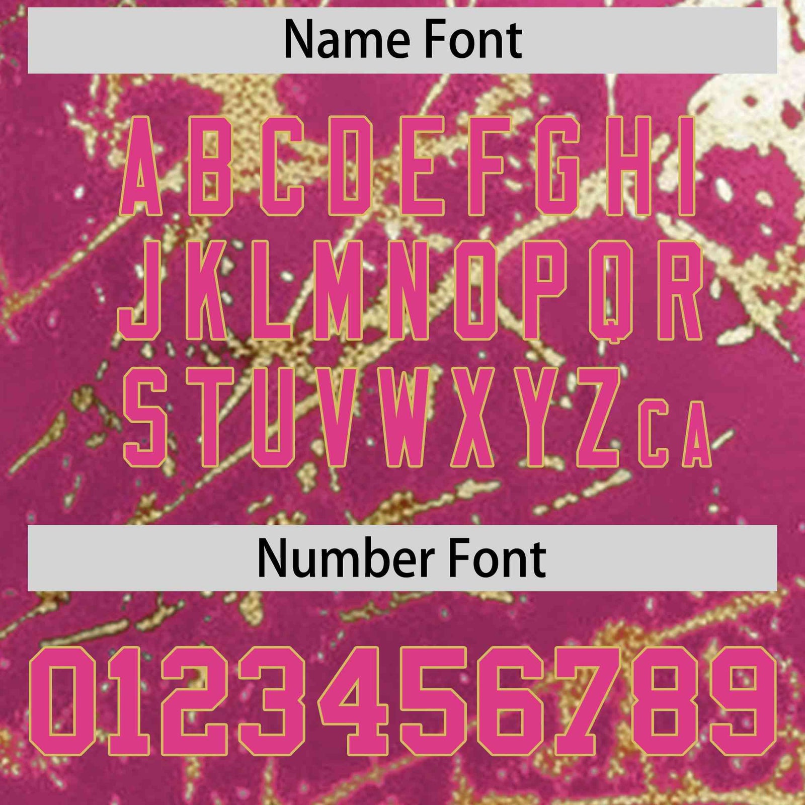 Custom Pink Old Gold Shiny Gold Cracked Texture Baseball Jersey