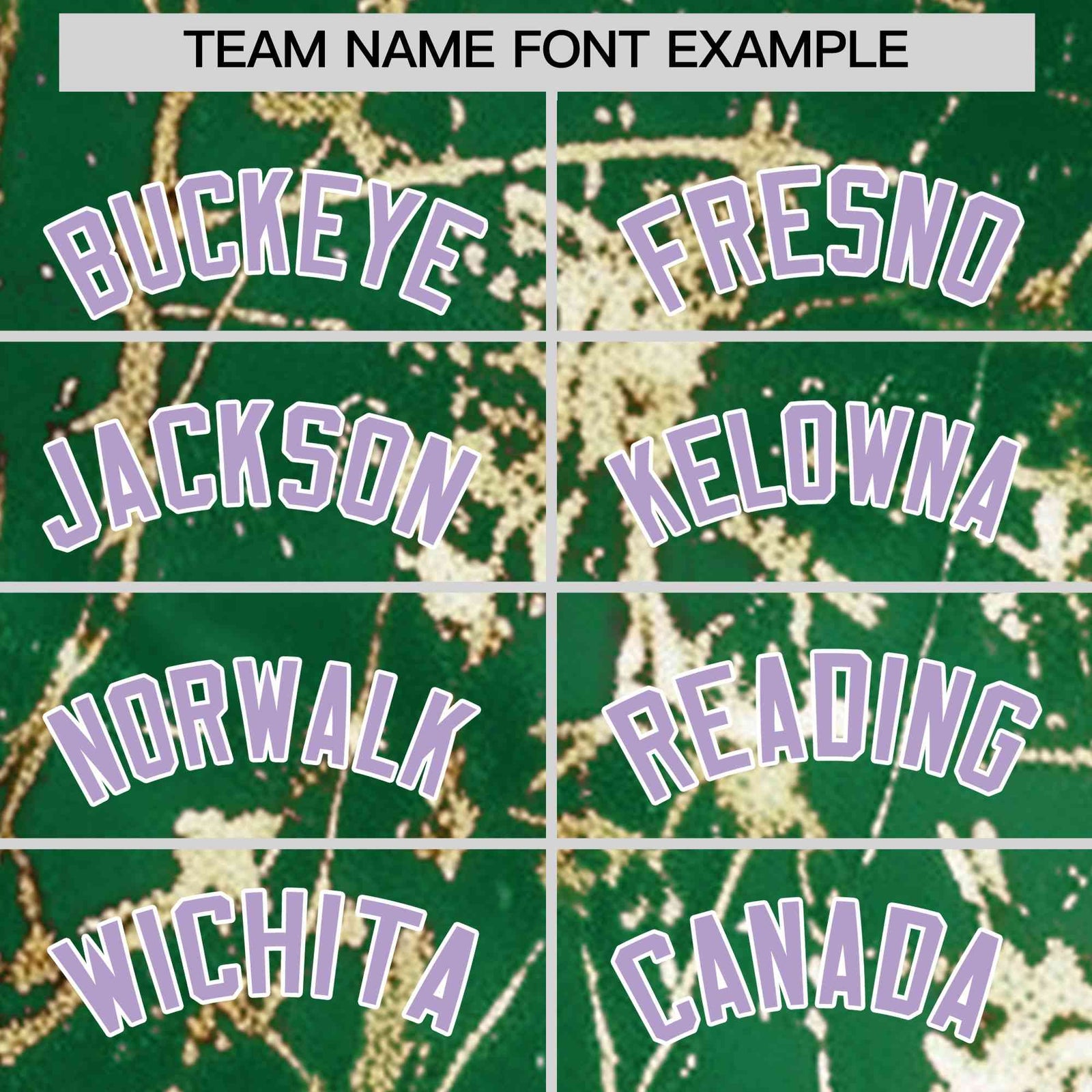 Custom Kelly Green Light Purple Metallic Gold Splatter Urban Streetwear Baseball Jersey