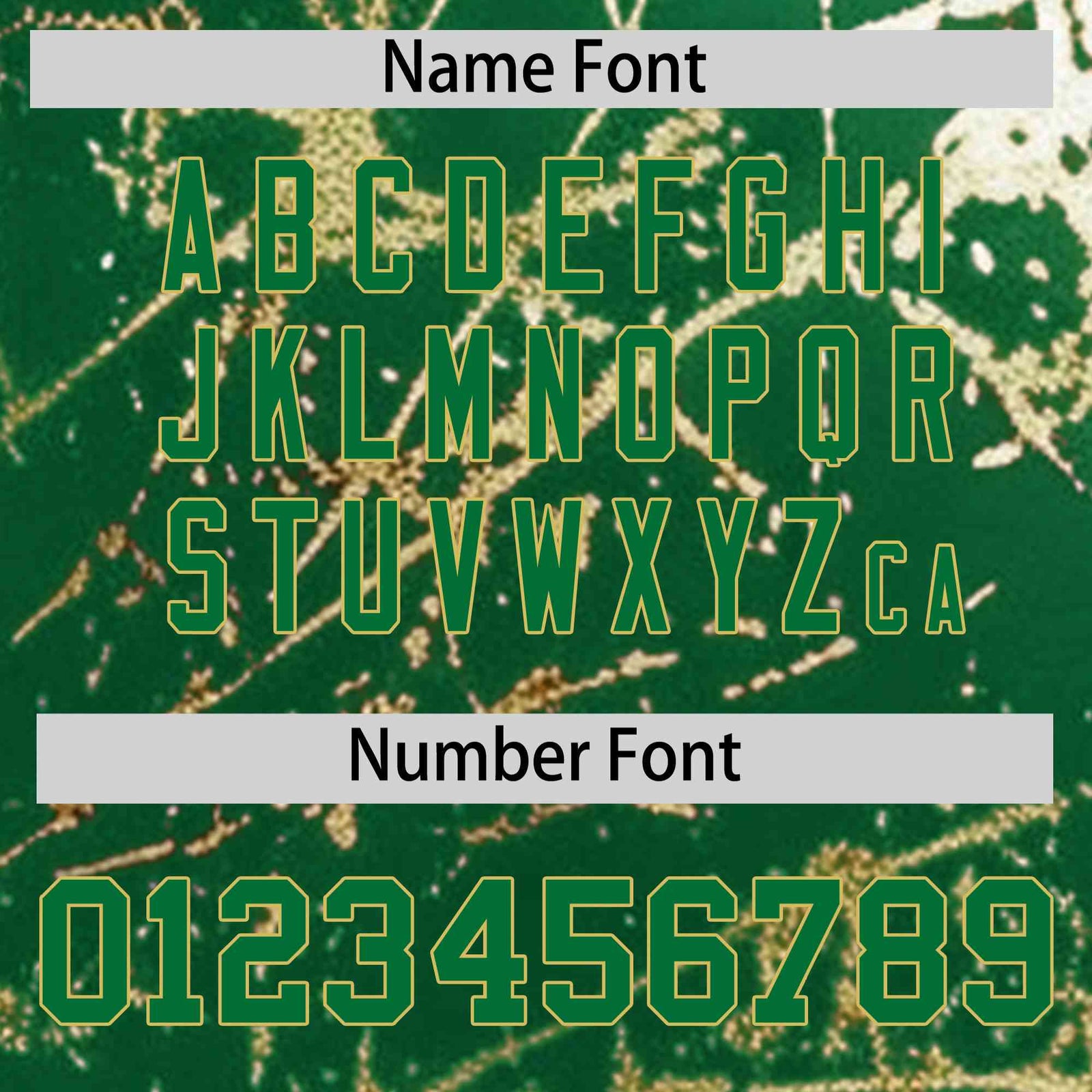 Custom Kelly Green Old Gold Shiny Gold Cracked Texture Baseball Jersey