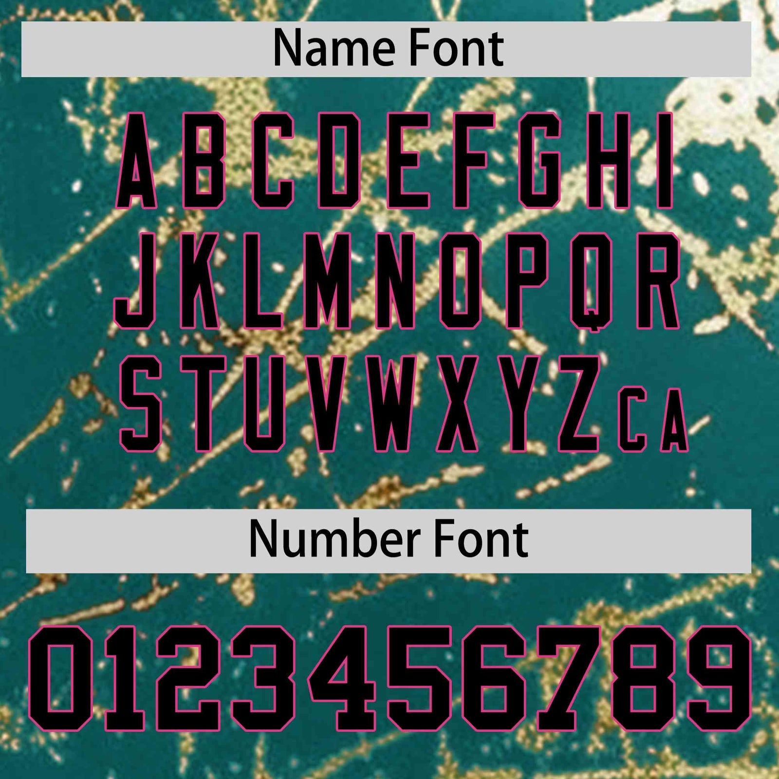 Custom Teal Black Metallic Gold Splatter Breathable&Wrinkle-Resistant Baseball Jersey