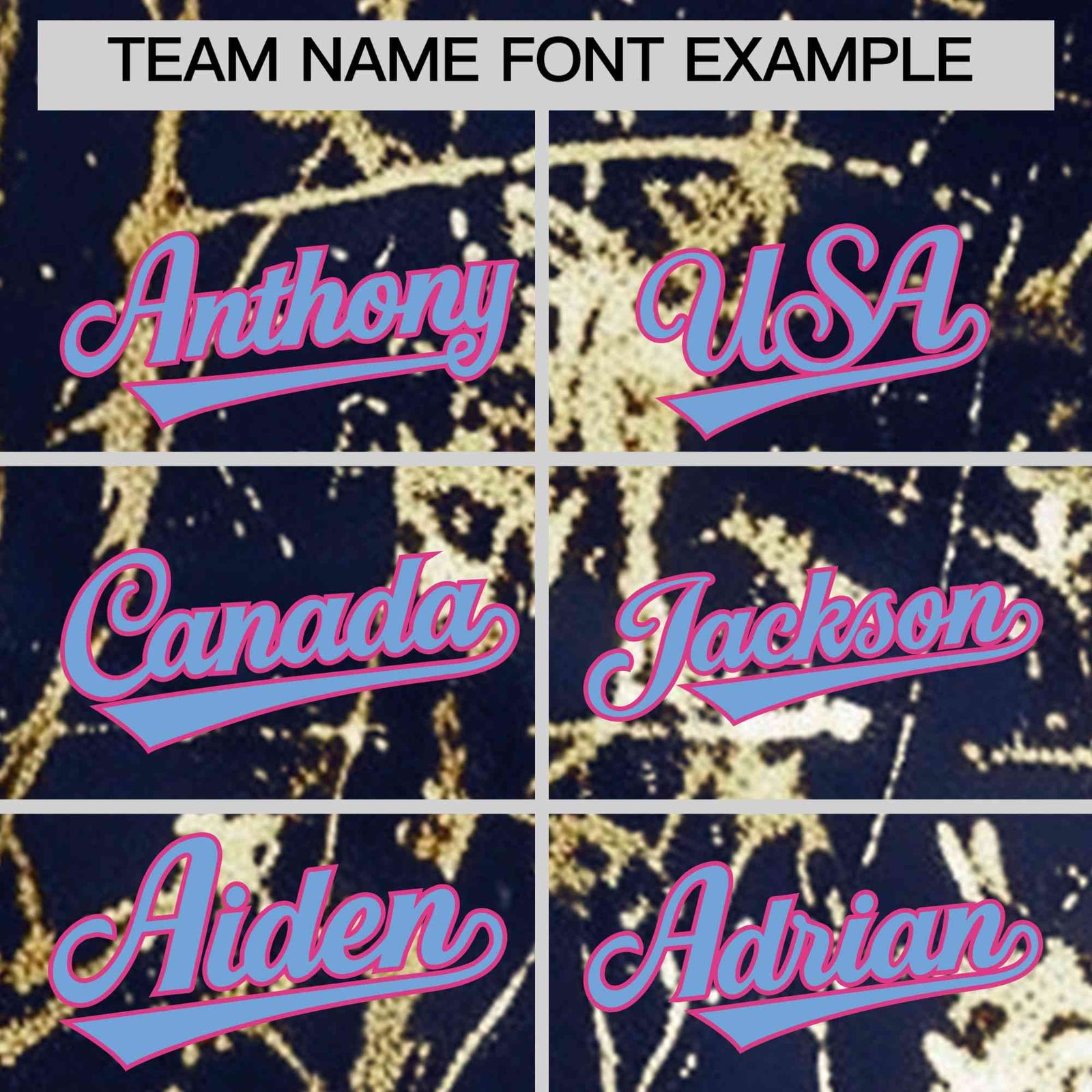 Custom Navy Powder Blue Black&Gold Marble Print Clubwear Party Streetwear Baseball Jersey| KXKSHOP