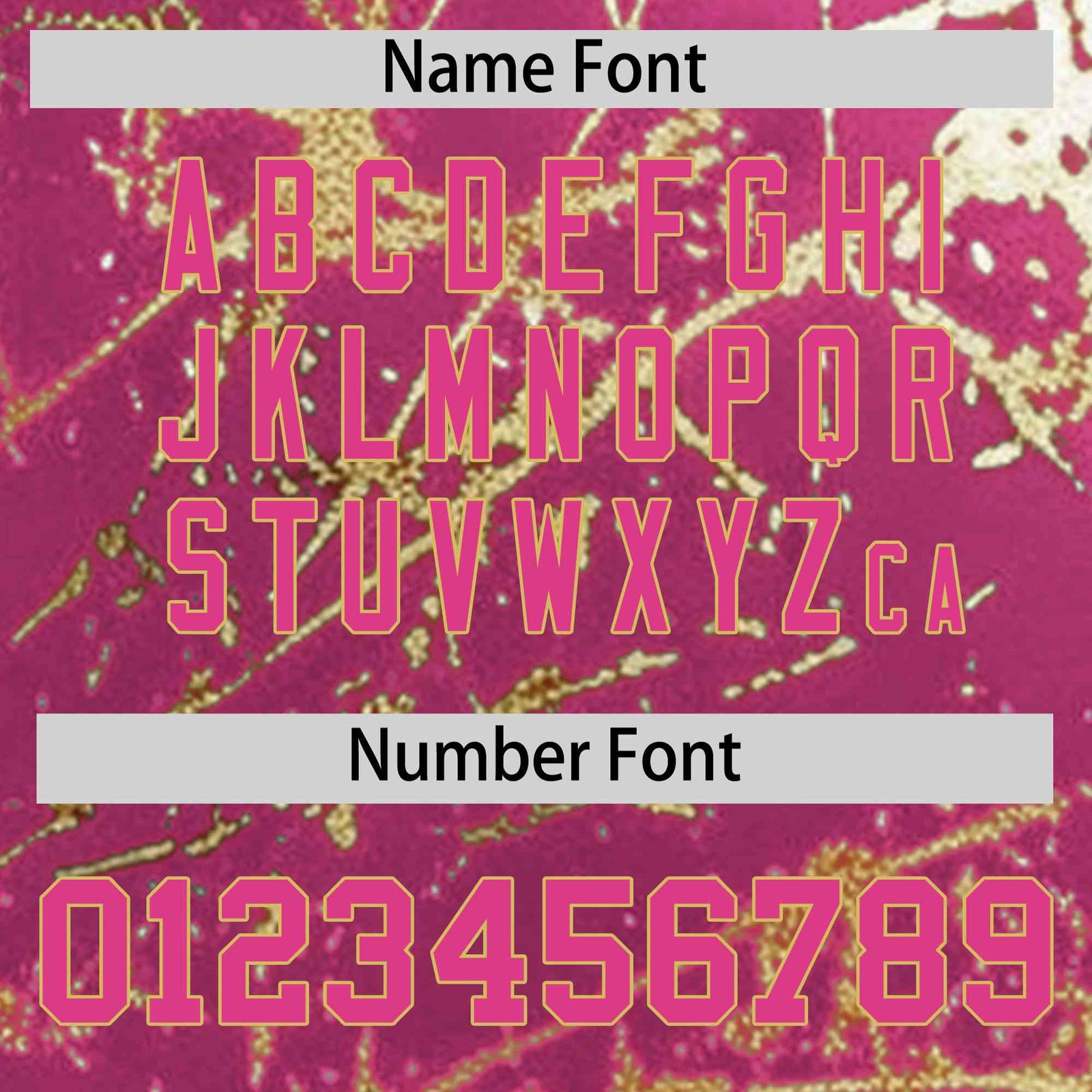 Custom Pink Old Gold Shiny Gold Cracked Texture Baseball Jersey