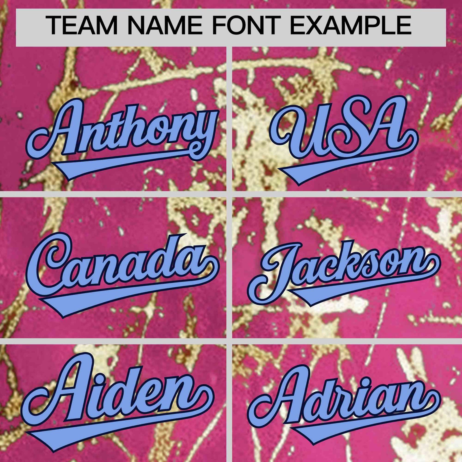 Custom Pink Light Blue Black&Gold Marble Print Clubwear Party Streetwear Baseball Jersey| KXKSHOP