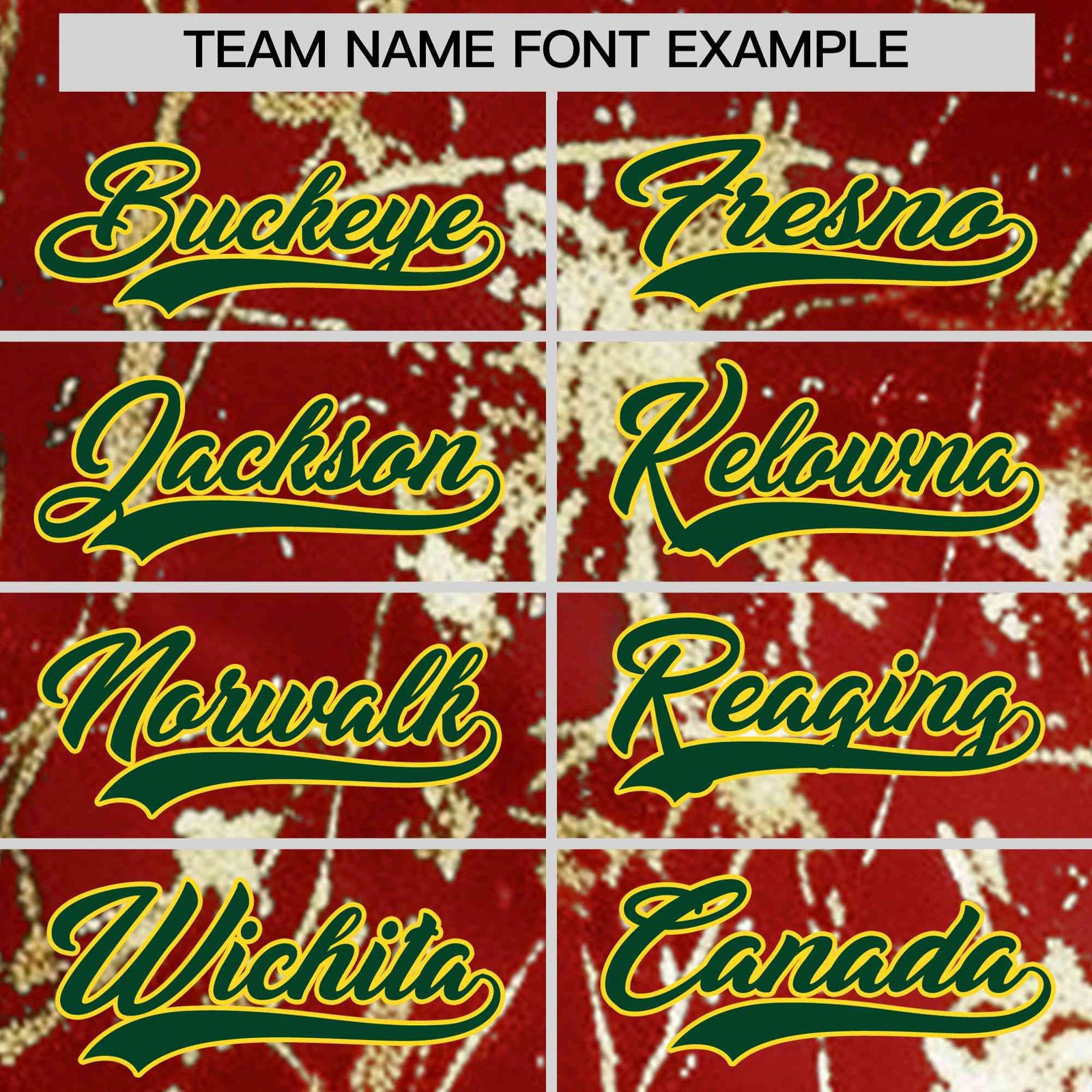 Custom Red Dark Green Metallic Gold Splatter Urban Streetwear Baseball Jersey