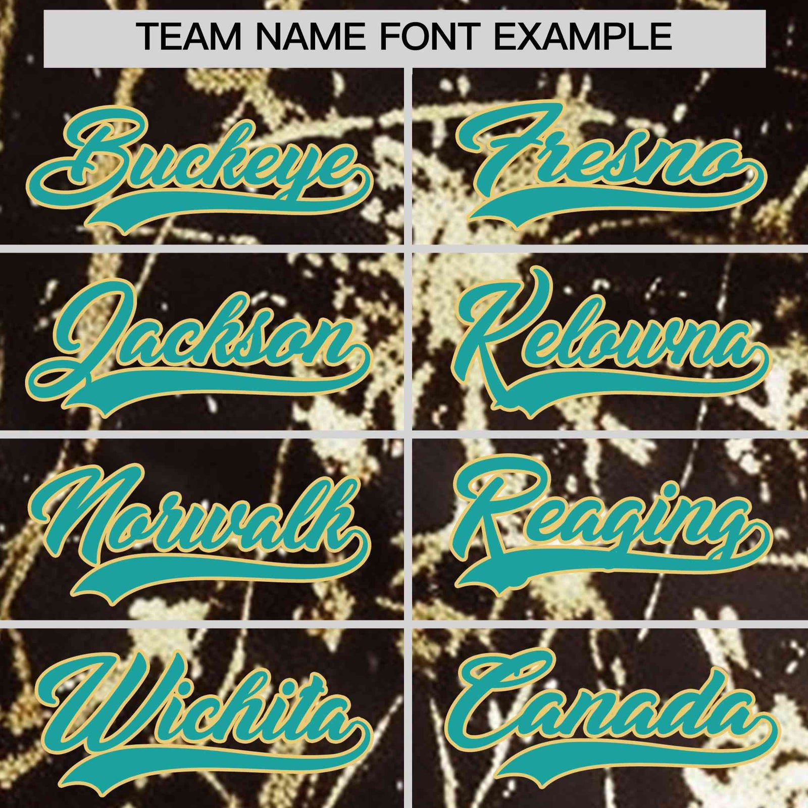 Custom Brown Aqua Metallic Gold Splatter Breathable&Wrinkle-Resistant Baseball Jersey