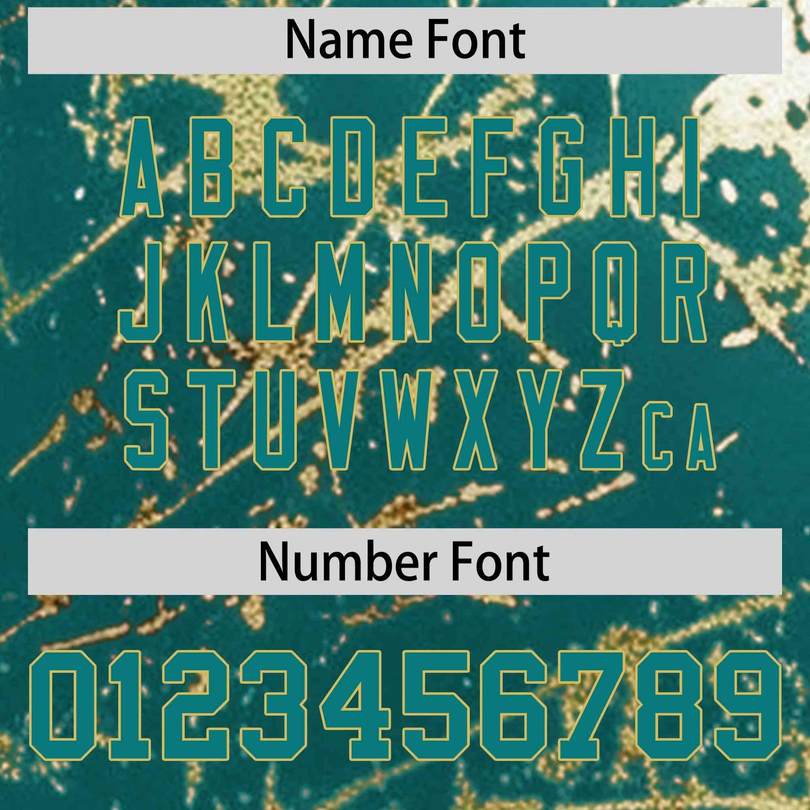 Custom Teal Old Gold Shiny Gold Cracked Texture Baseball Jersey