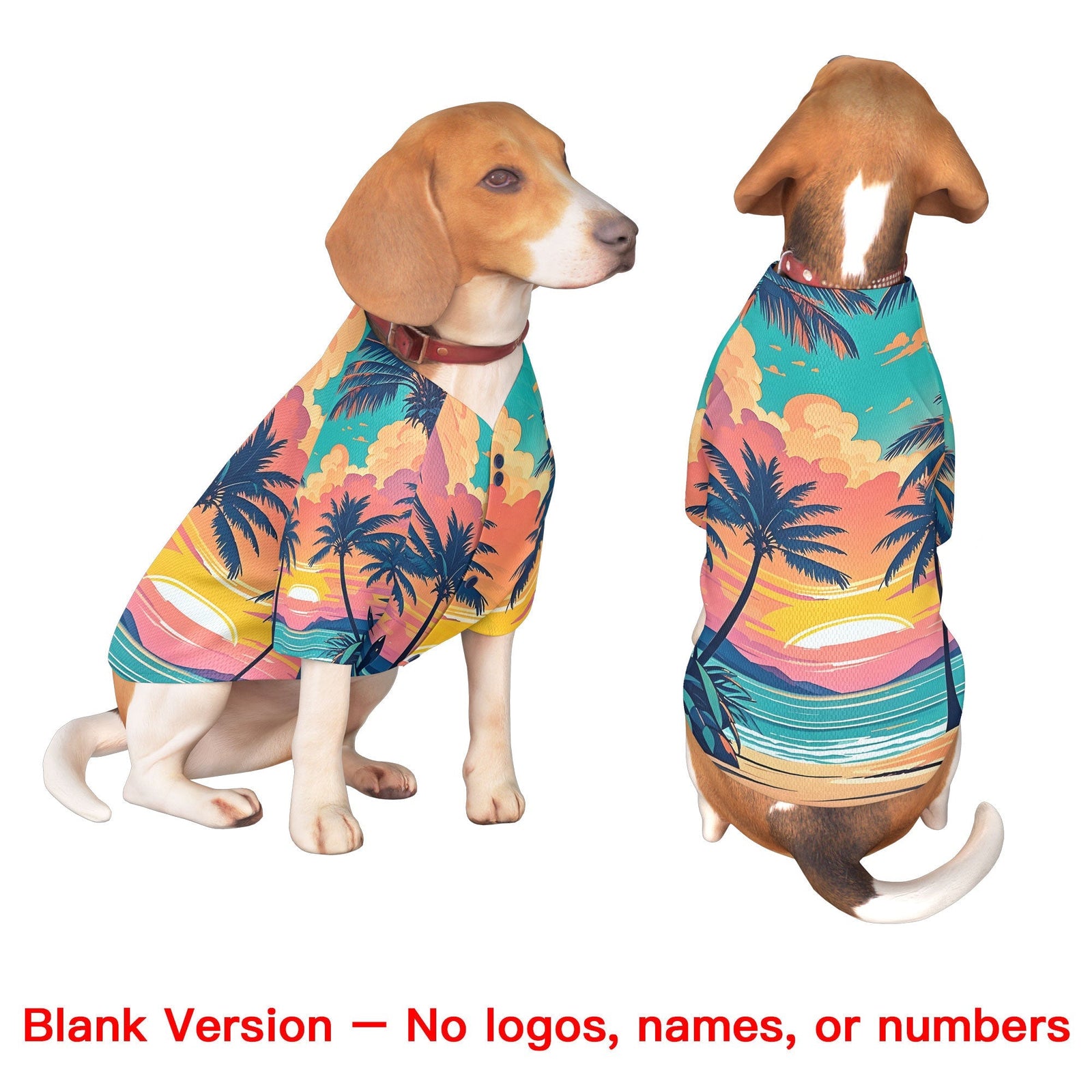 Custom Navy White Hawaiian Style Graffiti Pattern Dog Jersey| KXKSHOP