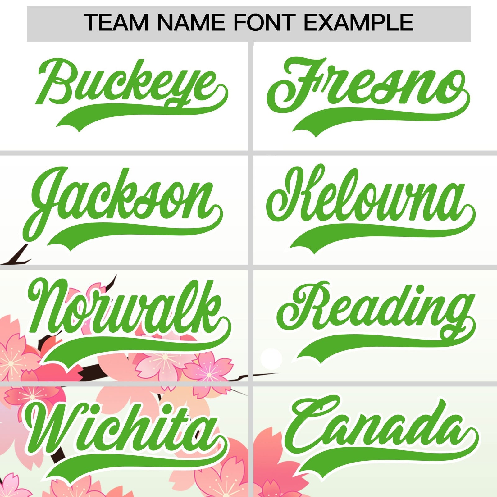 Custom Hooded Baseball Jersey | Pink Light Green Cherry Blossom Moisture-Wicking Jersey for Men & Women