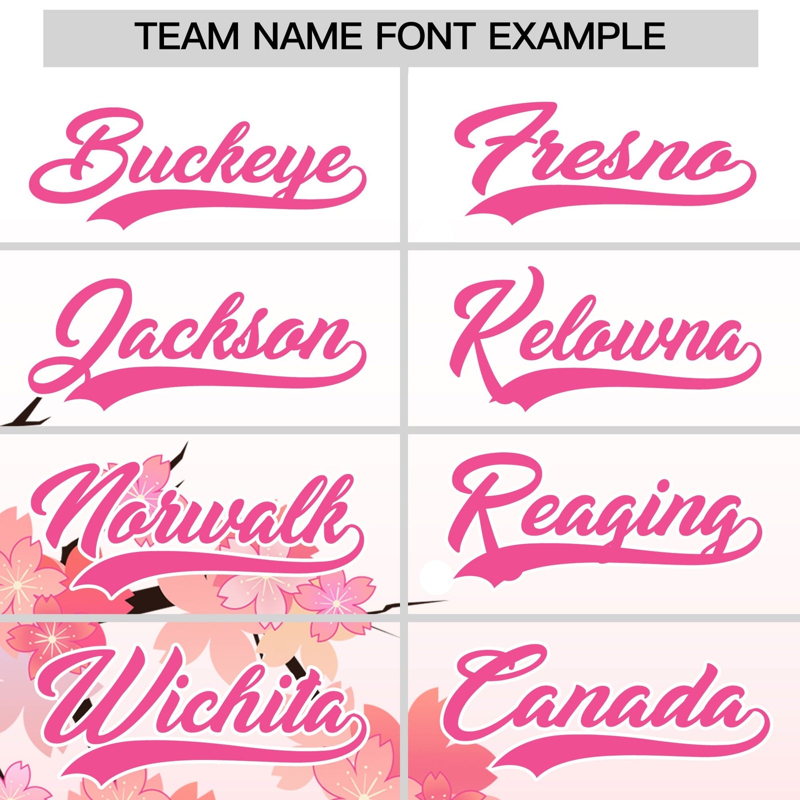 Custom Hooded Baseball Jersey | Pink White Cherry Blossom Personalized Name & Number Sport Jersey