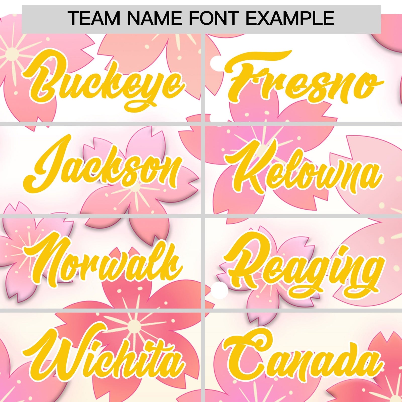 Custom Hooded Baseball Jersey | Pink Gold Cherry Blossom Personalized Name & Number Sport Jersey