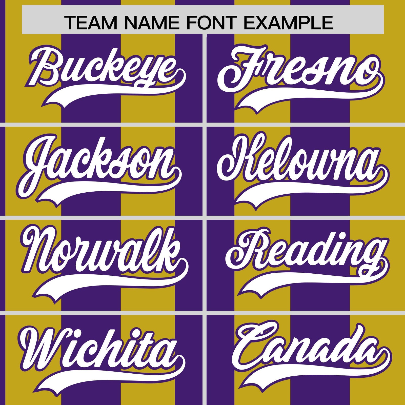 Custom Old Gold Purple Stripe Fashion Authentic Two-Button Softball Jersey