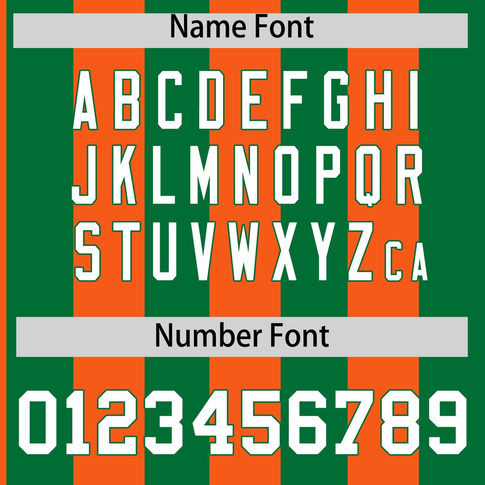 Custom Kelly Green Orange Stripe Fashion Authentic Two-Button Softball Jersey