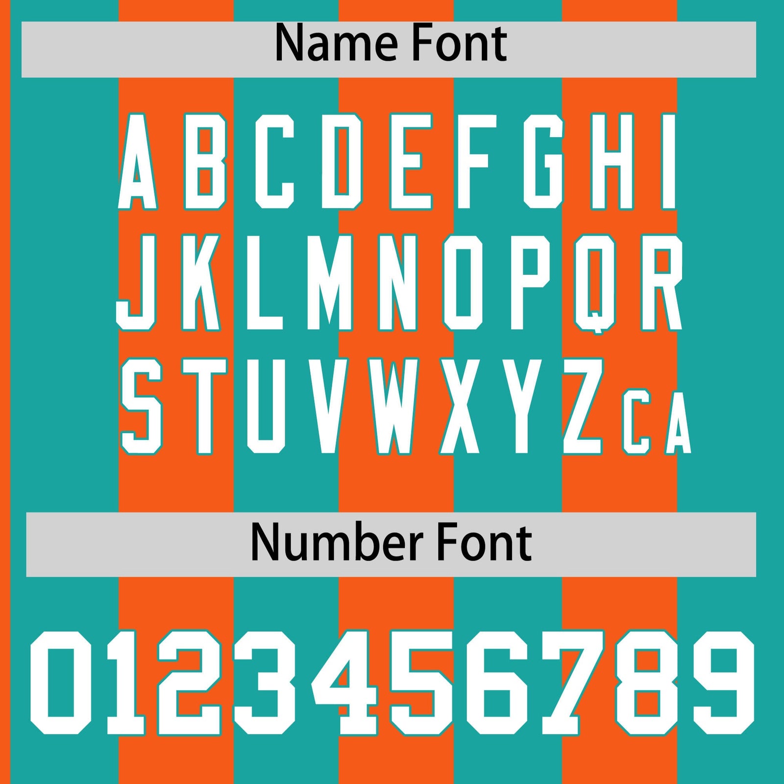 Custom Aqua Orange Stripe Fashion Authentic Two-Button Softball Jersey