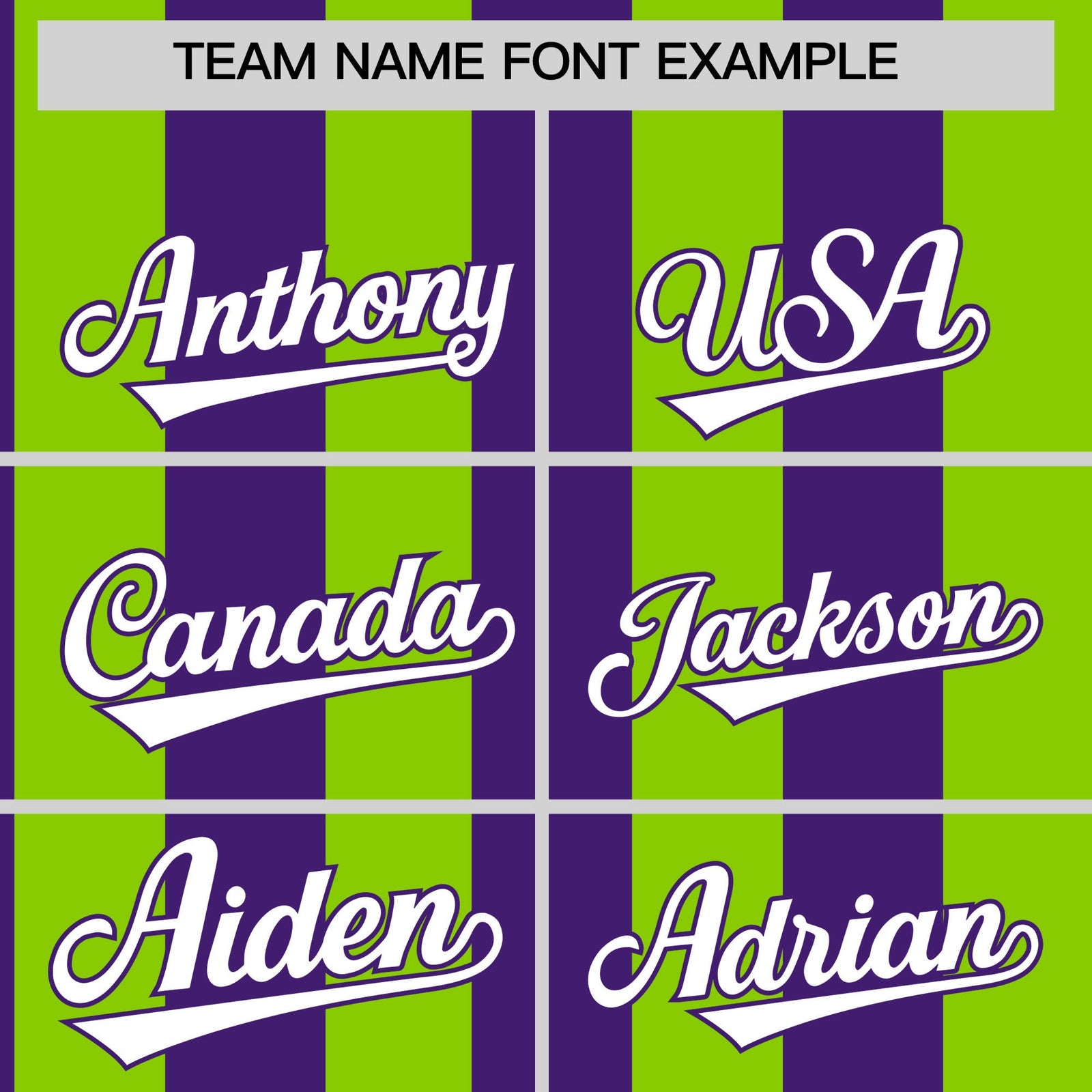 Custom Neon Green Purple Stripe Fashion Authentic Two-Button Softball Jersey