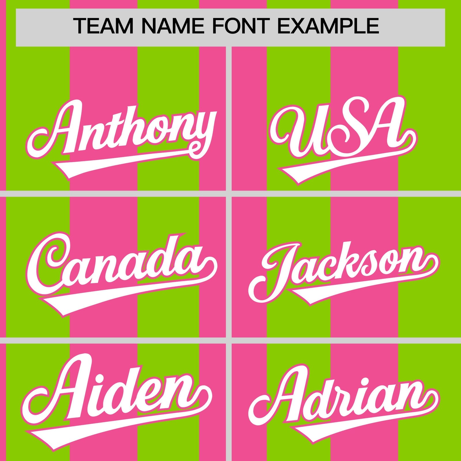 Custom Neon Green Pink Stripe Fashion Authentic Two-Button Softball Jersey