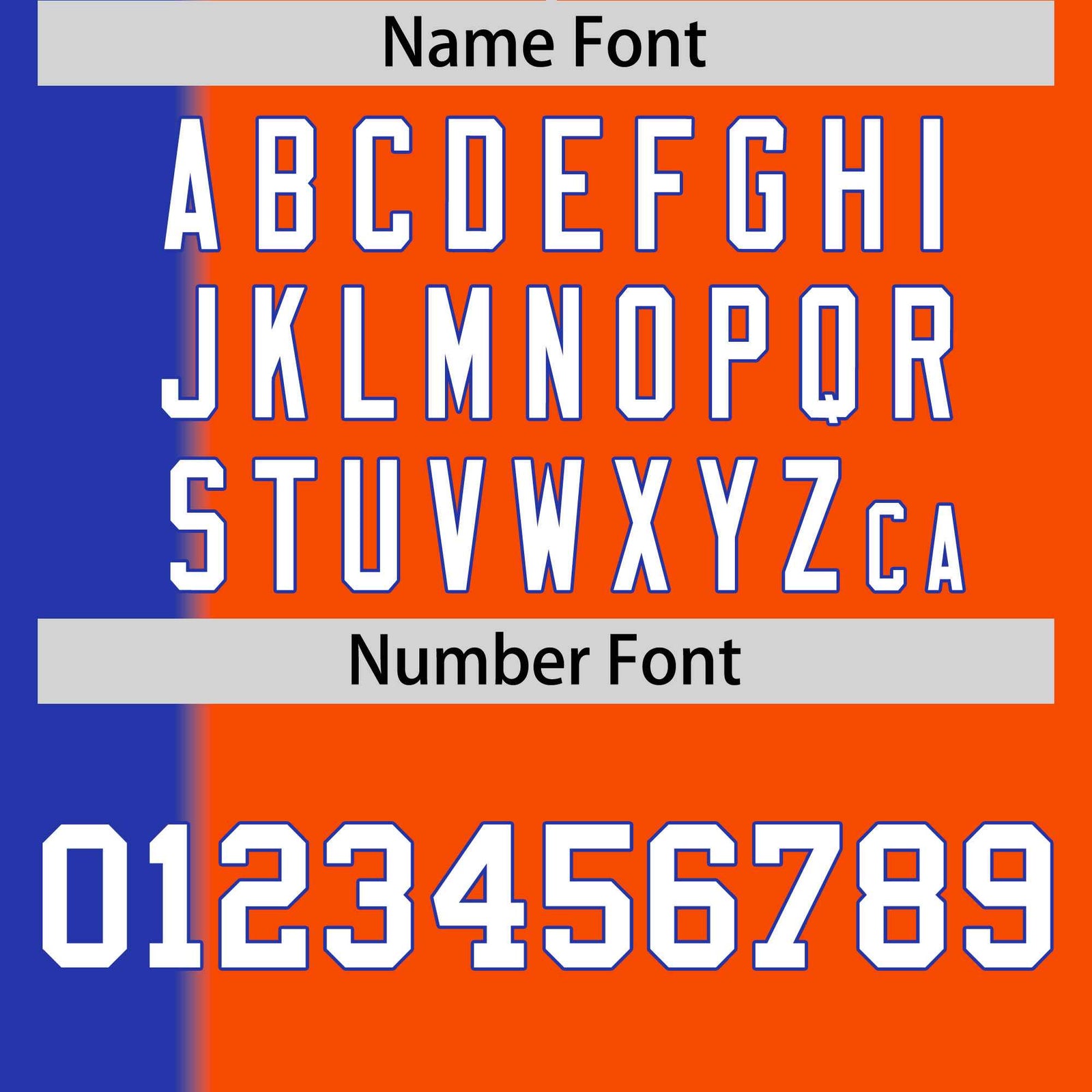 Custom Royal Orange Gradient Stripe Fashion Authentic Two-Button Softball Jersey