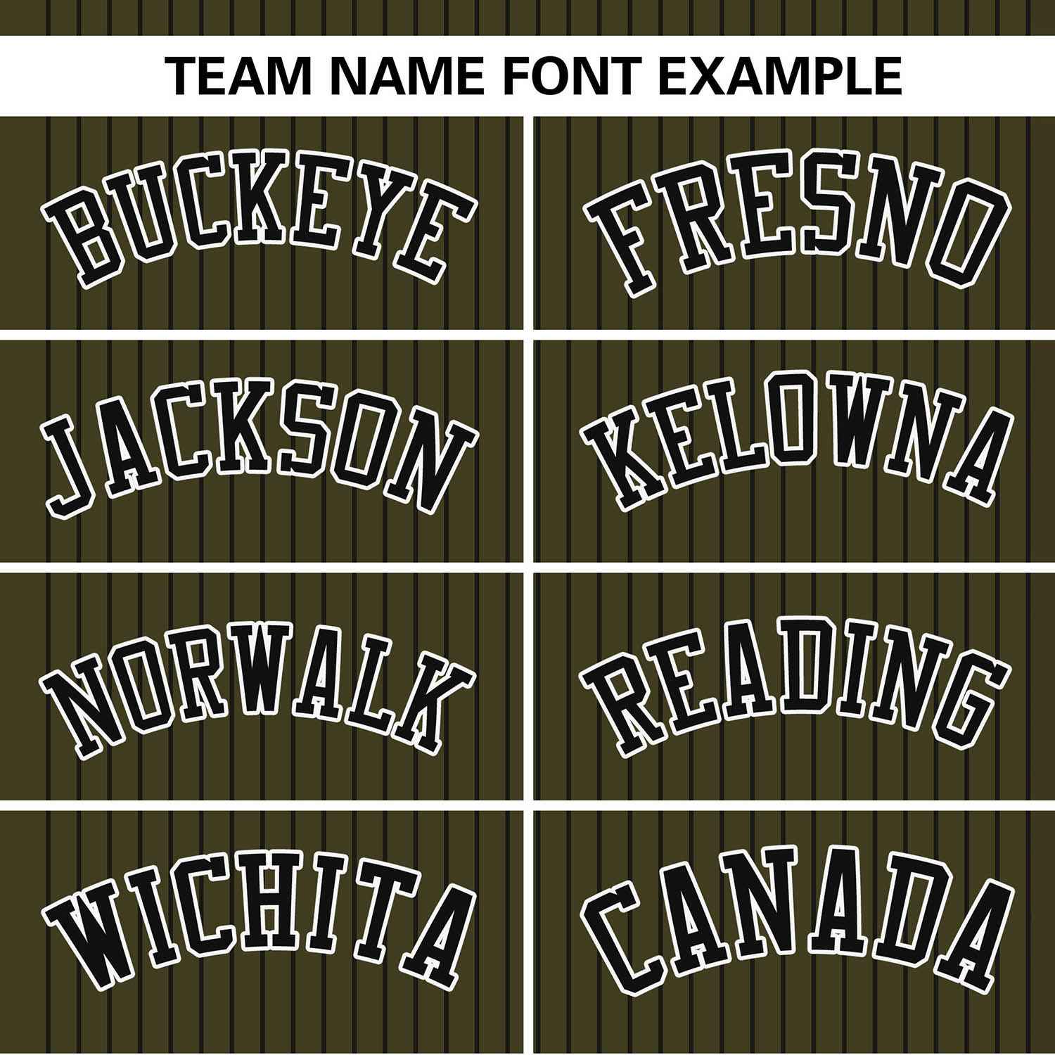 Custom Olive Black Stripe Fashion Authentic Two-Button Softball Jersey