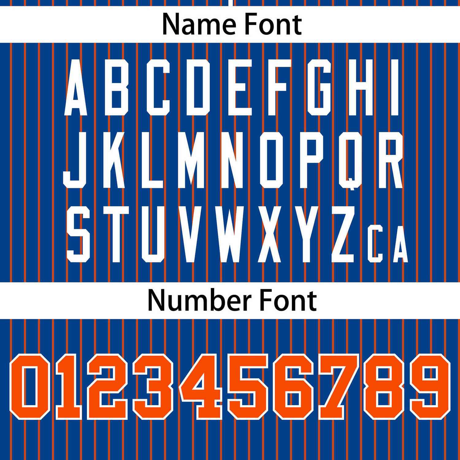 Custom Royal Orange Stripe Fashion Authentic Two-Button Softball Jersey