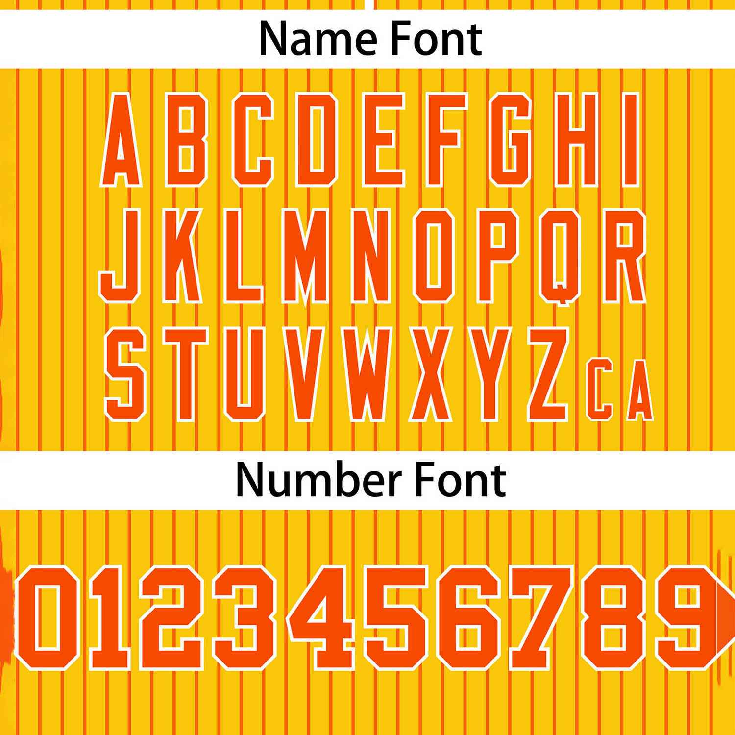 Custom Gold Orange Stripe Fashion Authentic Two-Button Softball Jersey