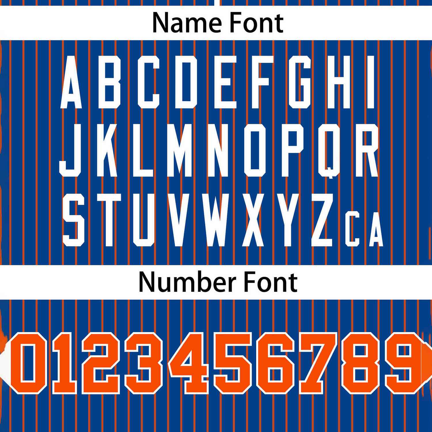 Custom Royal Orange Stripe Fashion Authentic Two-Button Softball Jersey