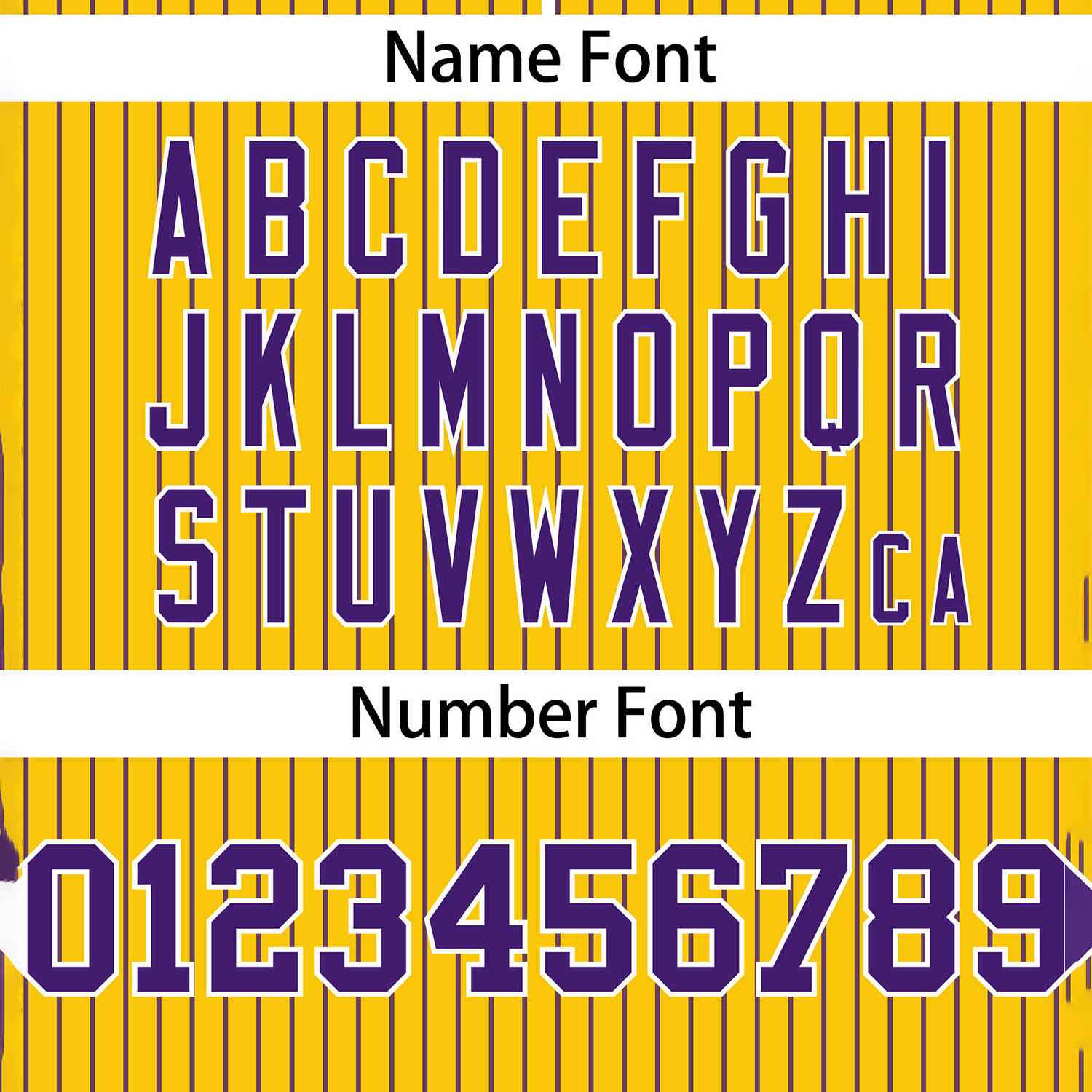 Custom Gold Purple Stripe Fashion Authentic Two-Button Softball Jersey