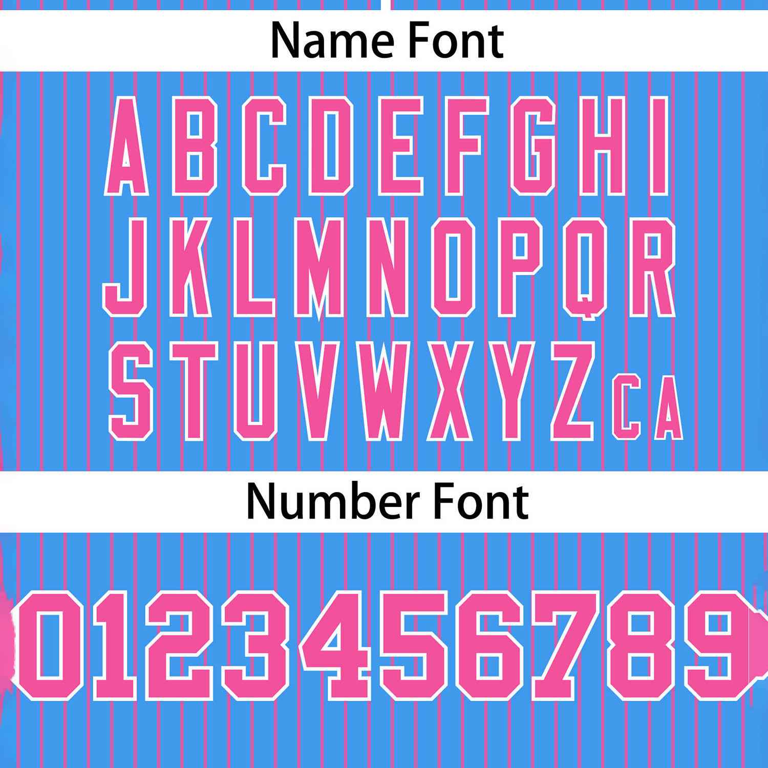 Custom Powder Blue Pink Stripe Fashion Authentic Two-Button Softball Jersey