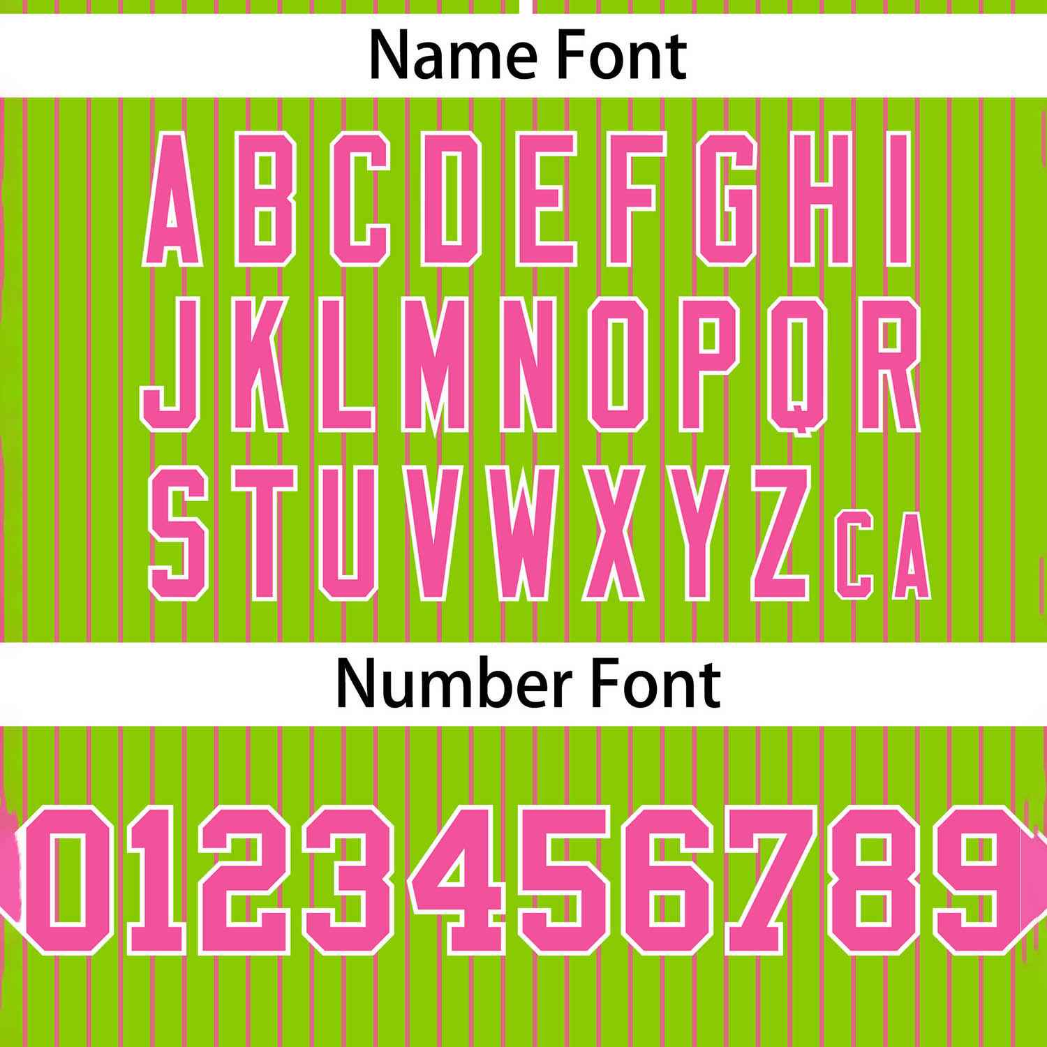 Custom Neon Green Pink Stripe Fashion Authentic Two-Button Softball Jersey