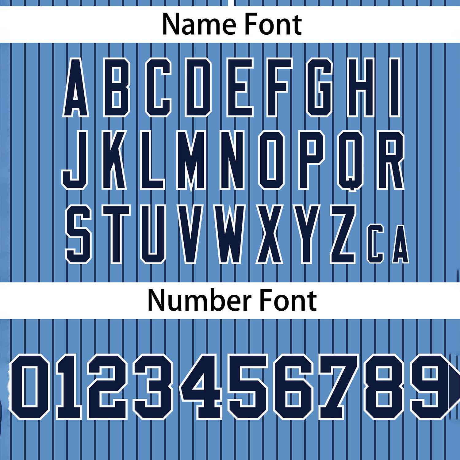 Custom Light Blue Navy Stripe Fashion Authentic Two-Button Softball Jersey