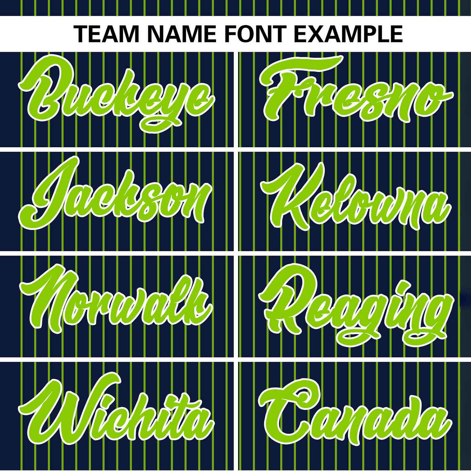 Custom Navy Neon Green Stripe Fashion Authentic Two-Button Softball Jersey