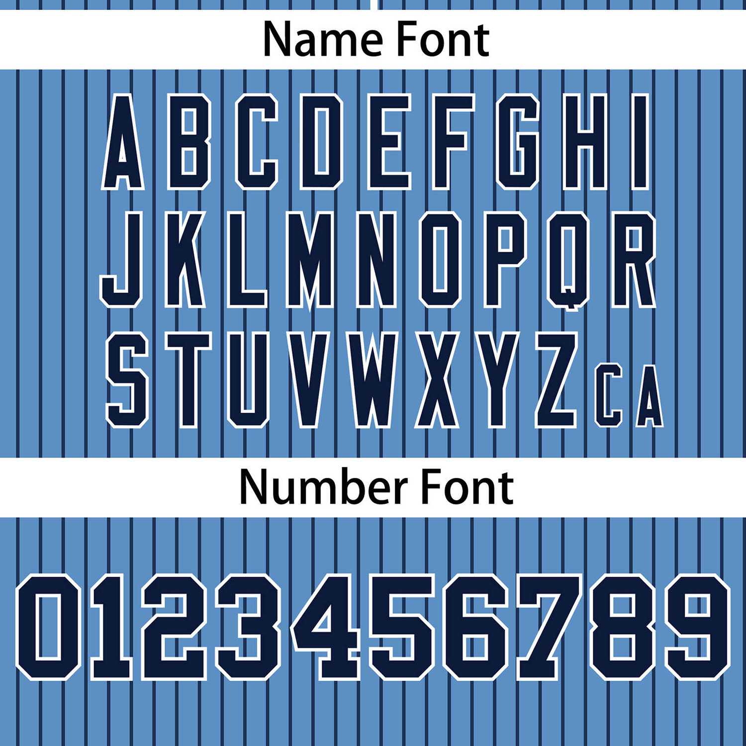 Custom Light Blue Navy Stripe Fashion Authentic Two-Button Softball Jersey