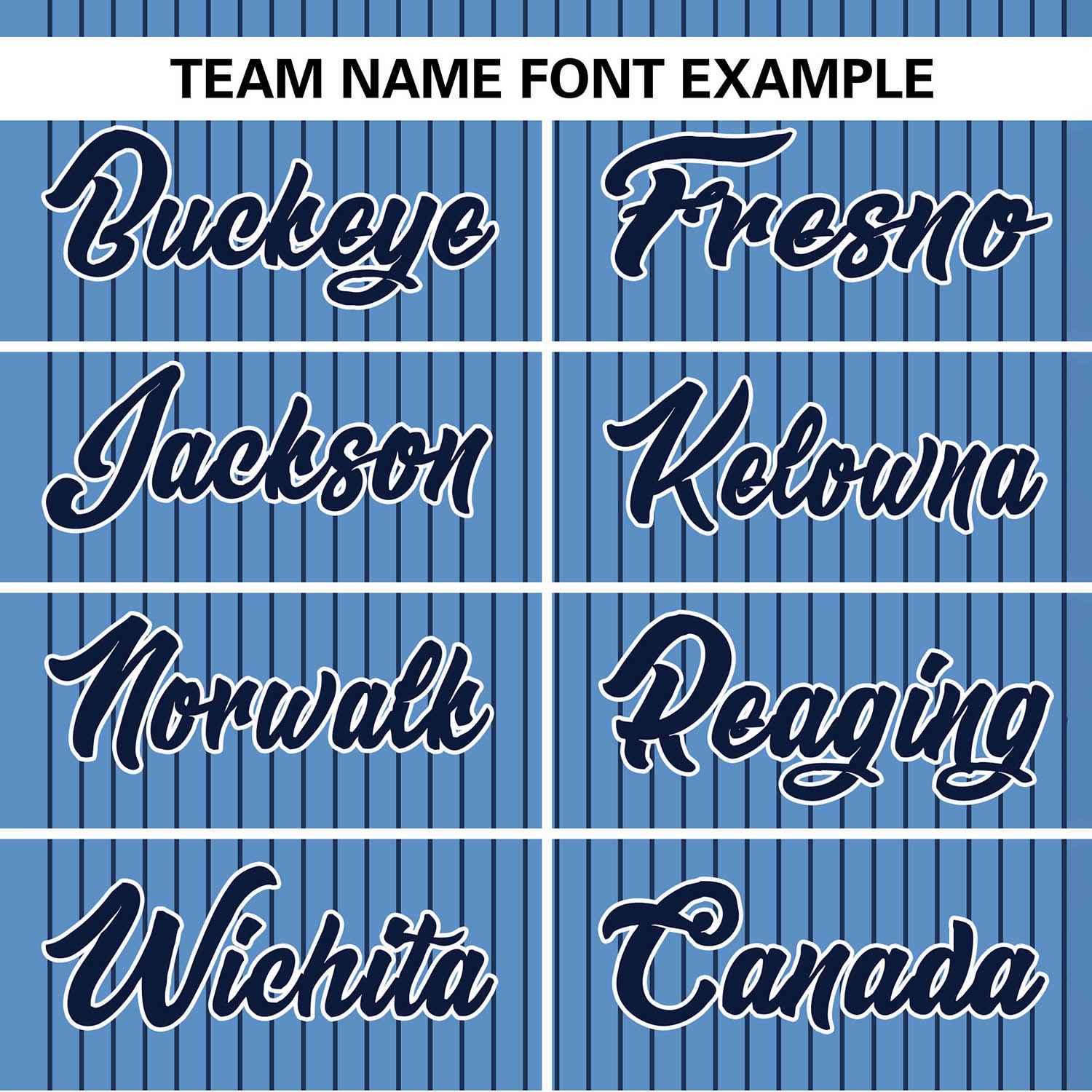 Custom Light Blue Navy Stripe Fashion Authentic Two-Button Softball Jersey