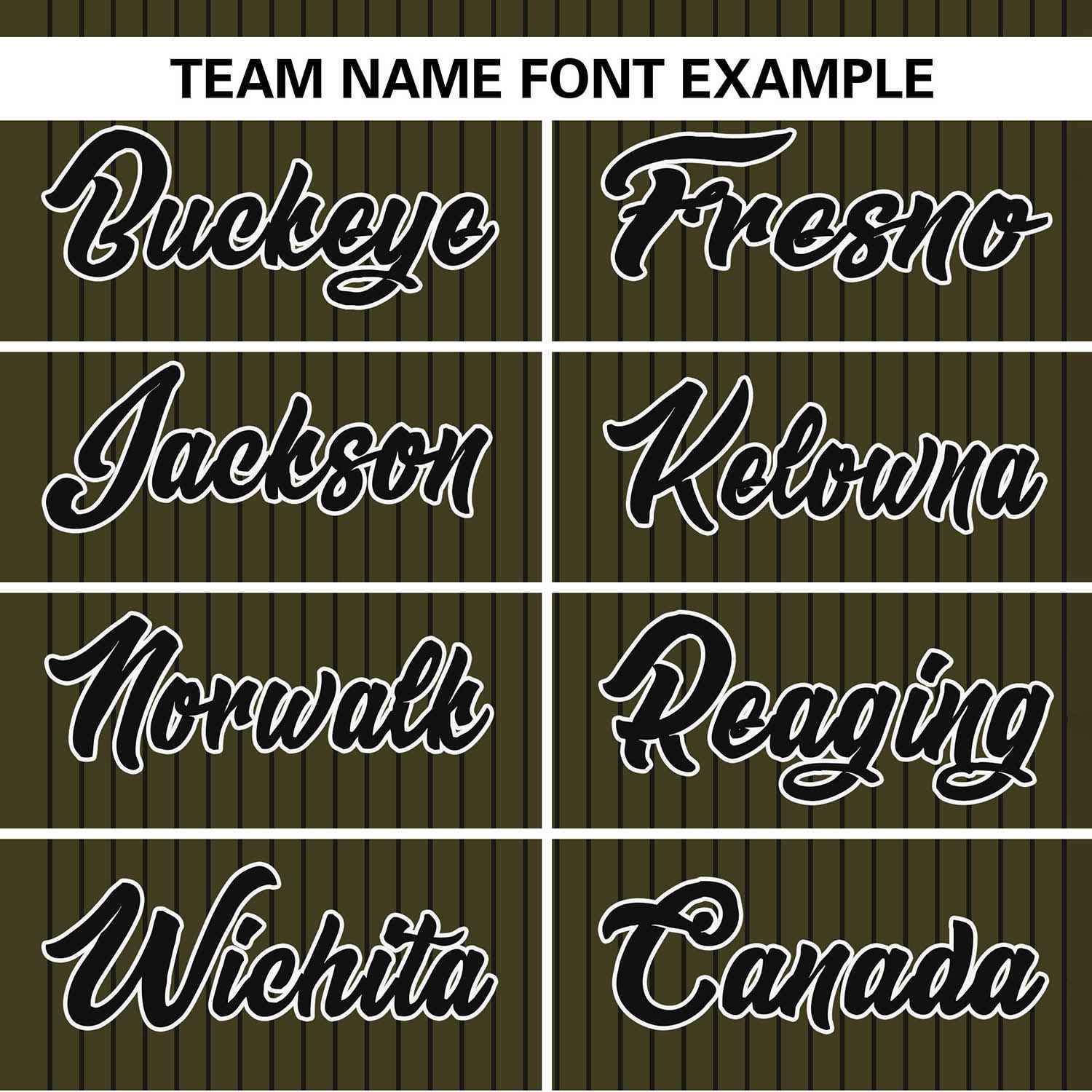 Custom Olive Black Stripe Fashion Authentic Two-Button Softball Jersey