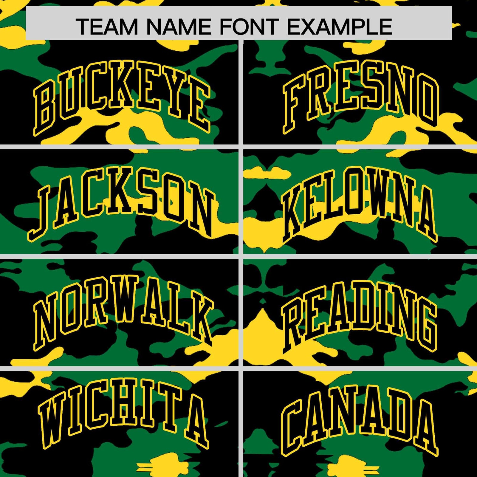 Custom Black Kelly Green and Gold Camo Fashion Authentic Sleeveless Baseball Jersey