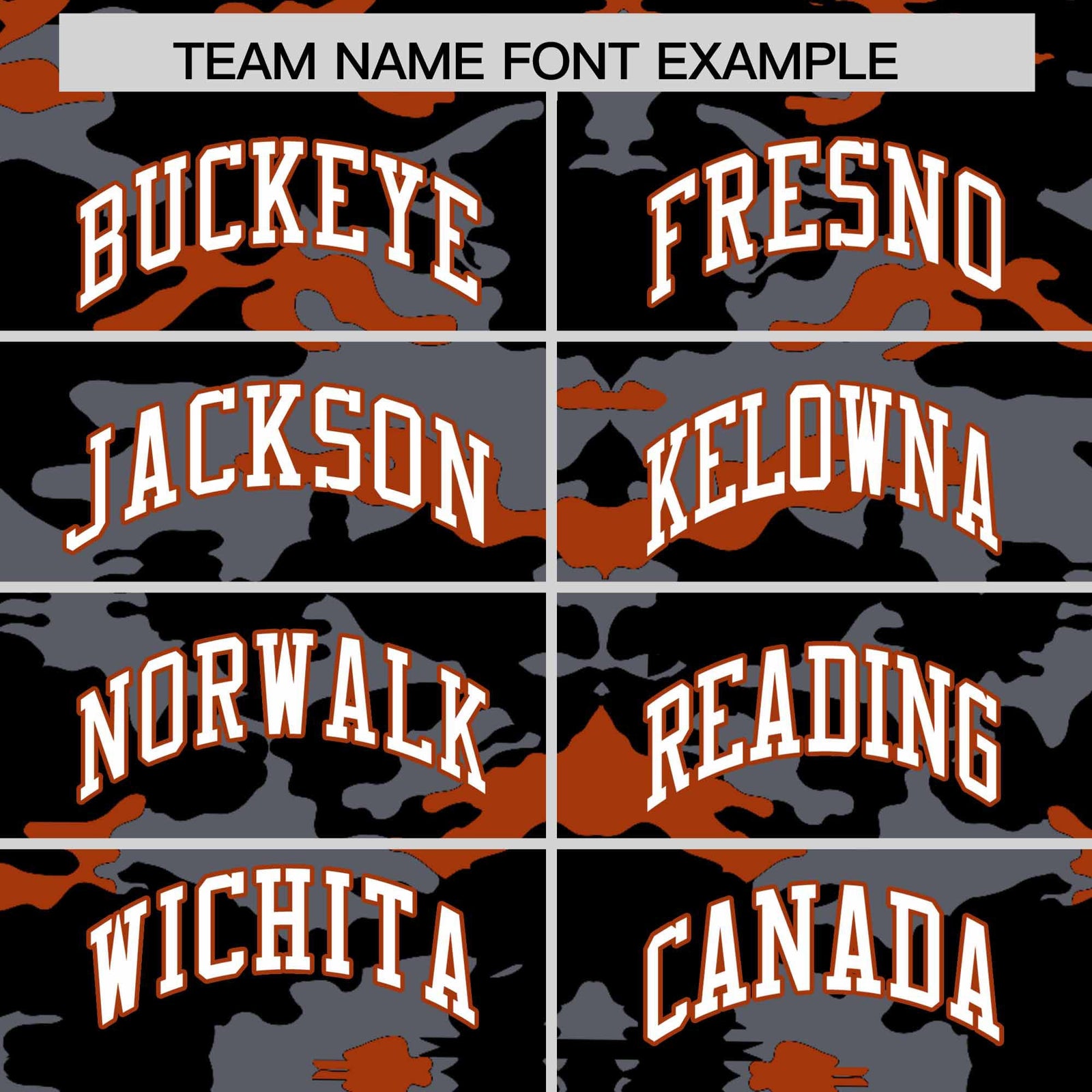 Custom Black Gray and Texas Orange Camo Fashion Authentic Sleeveless Baseball Jersey