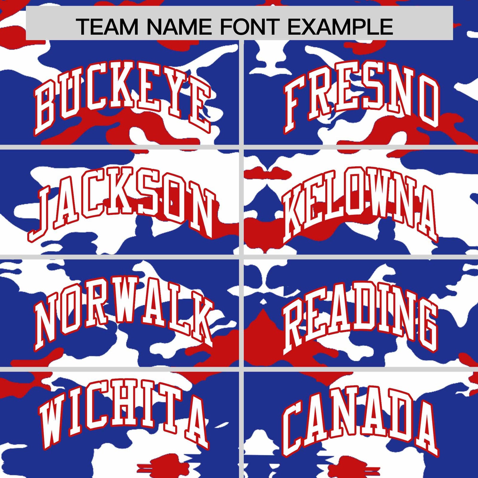 Custom Royal White and Red Camo Fashion Authentic Sleeveless Baseball Jersey