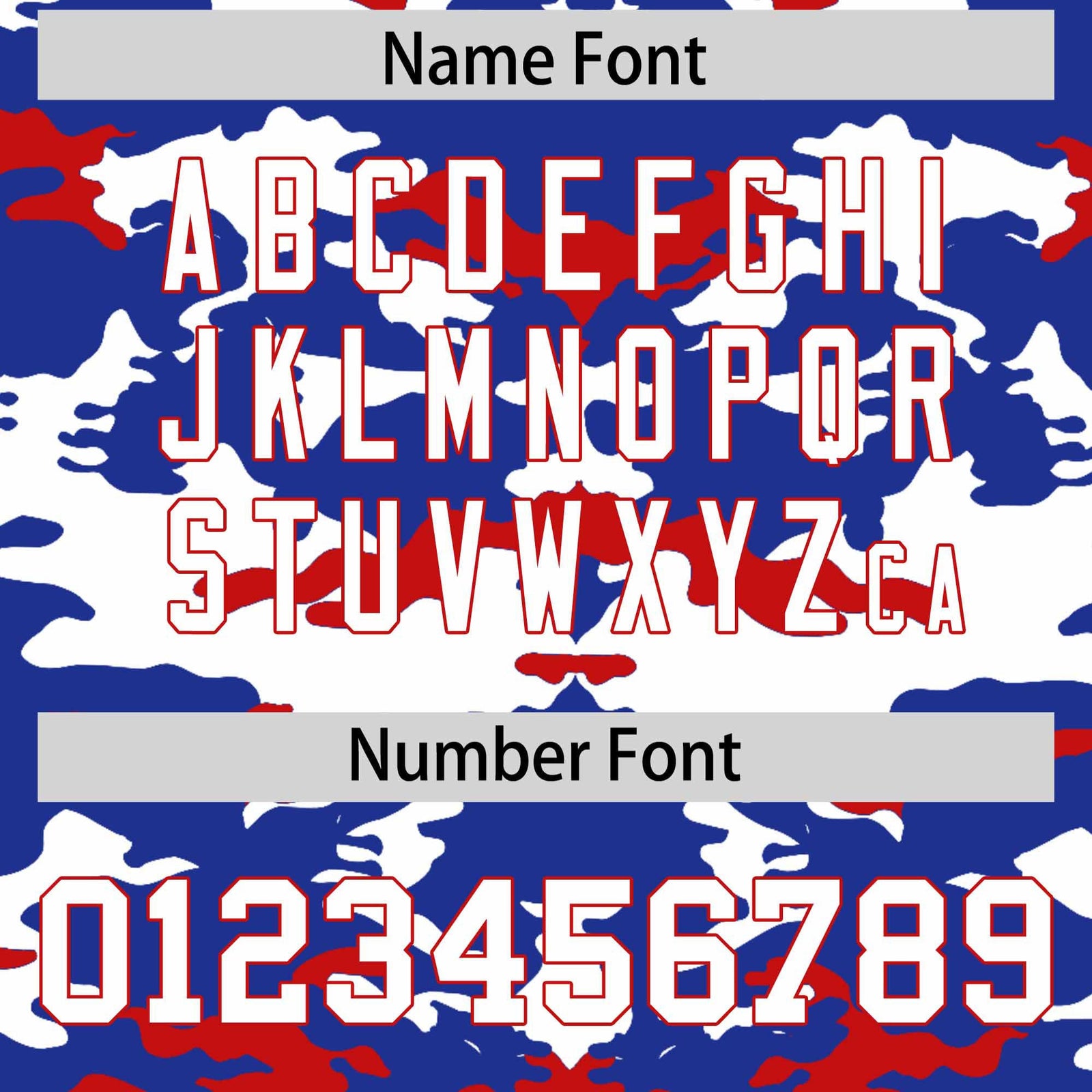 Custom Royal White and Red Camo Fashion Authentic Sleeveless Baseball Jersey