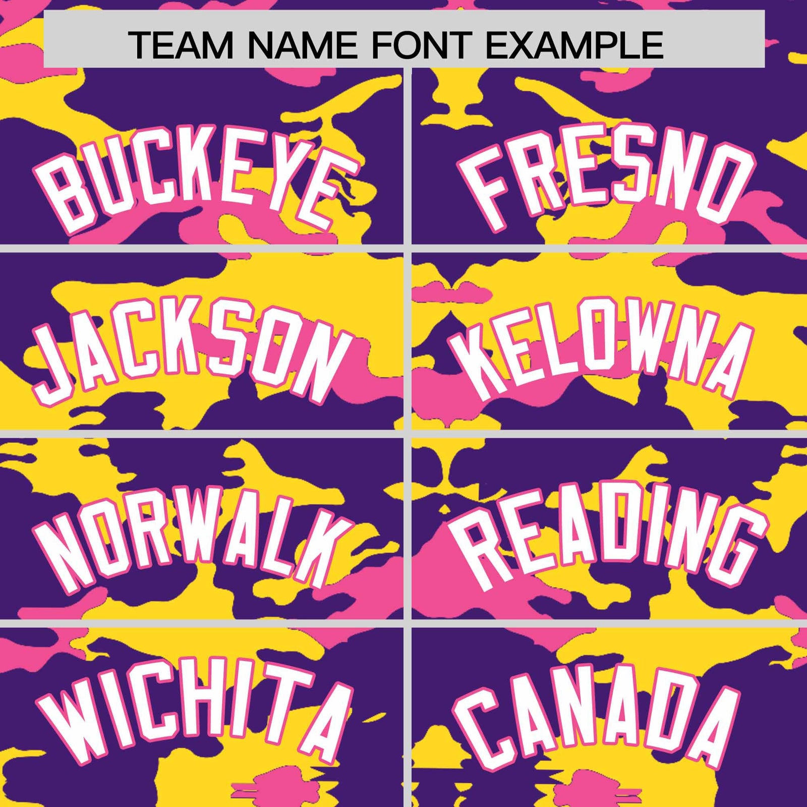 Custom Purple Gold and Pink Camo Fashion Authentic Sleeveless Baseball Jersey