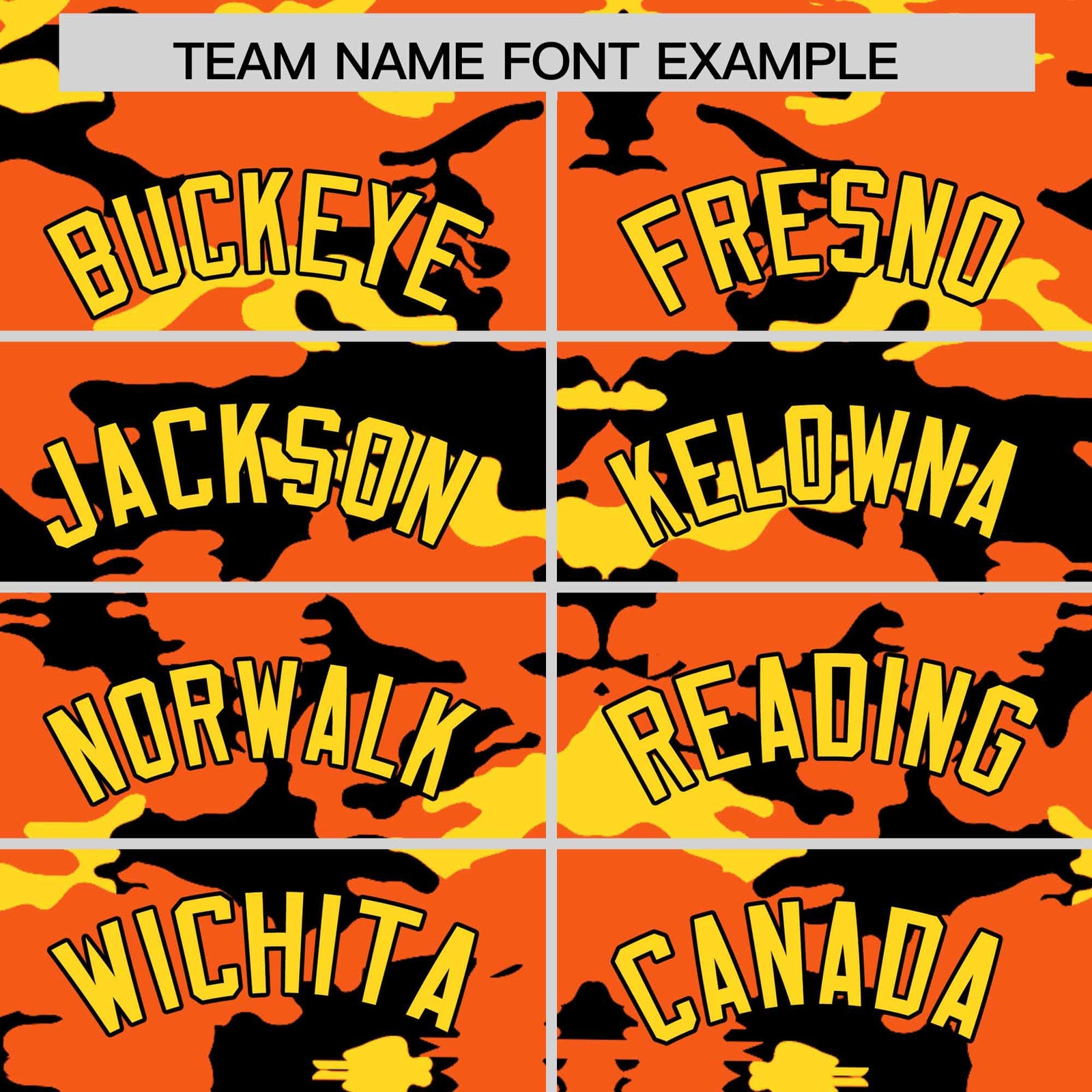 Custom Orange Black and Gold Camo Fashion Authentic Sleeveless Baseball Jersey