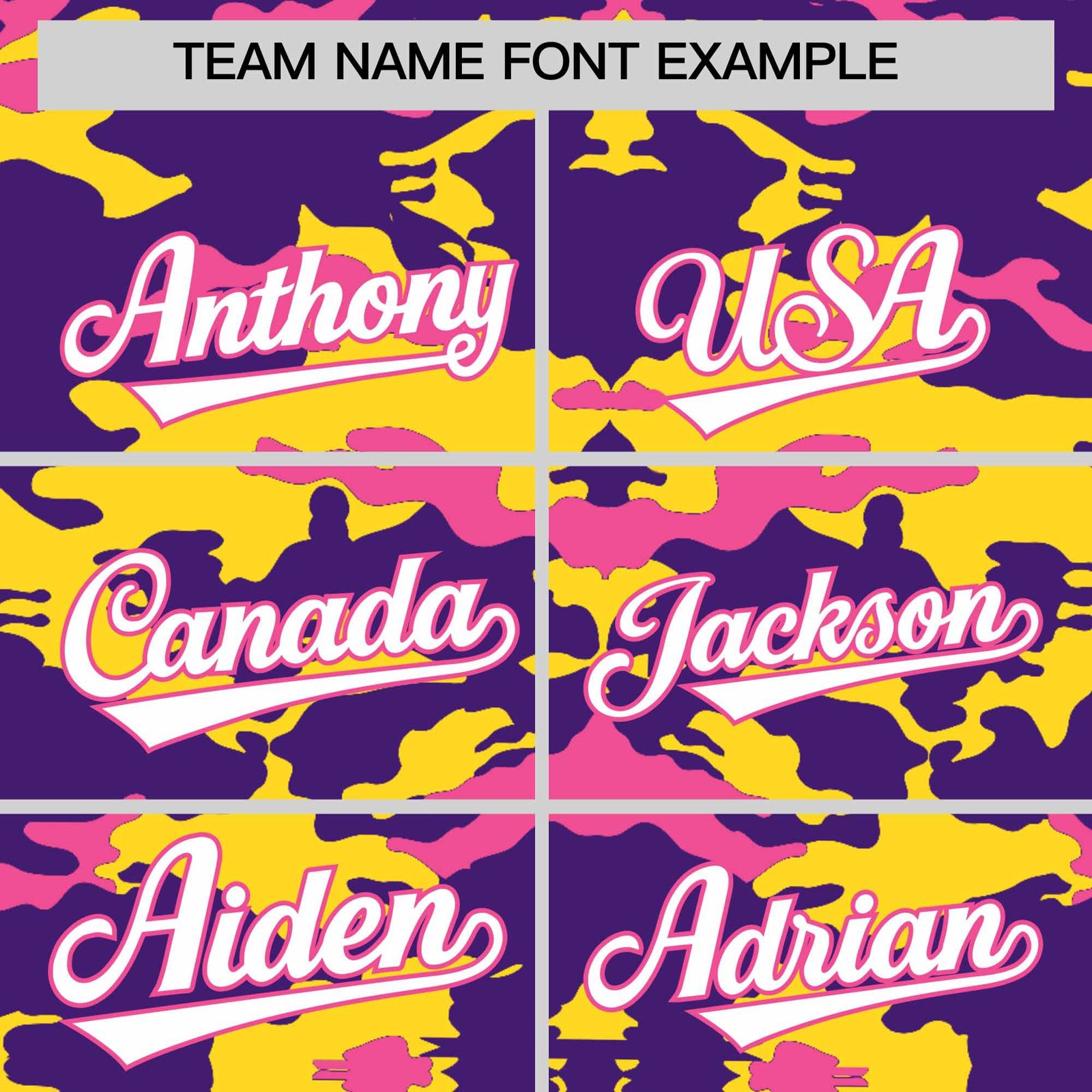 Custom Purple Gold and Pink Camo Fashion Authentic Sleeveless Baseball Jersey