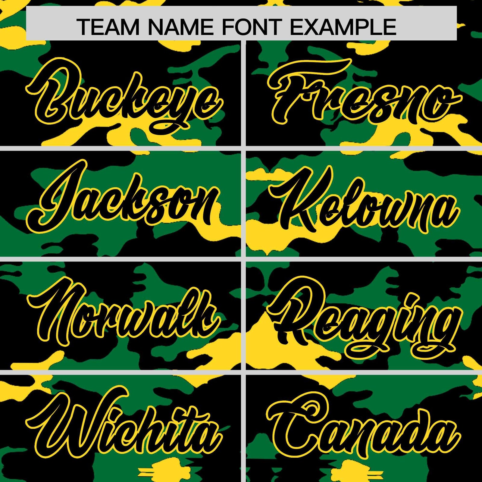 Custom Black Kelly Green and Gold Camo Fashion Authentic Sleeveless Baseball Jersey