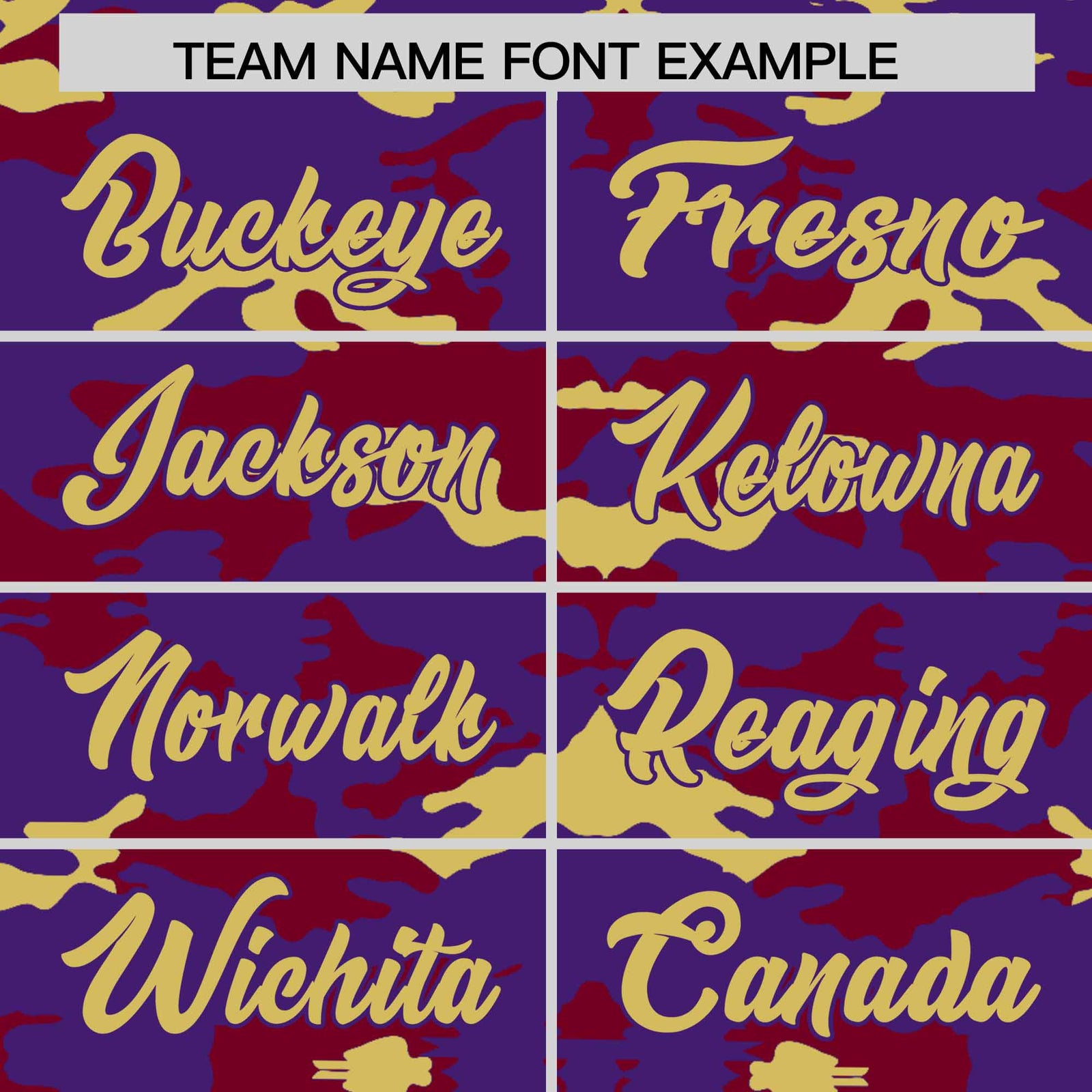 Custom Purple Crimson and Old Gold Camo Fashion Authentic Sleeveless Baseball Jersey