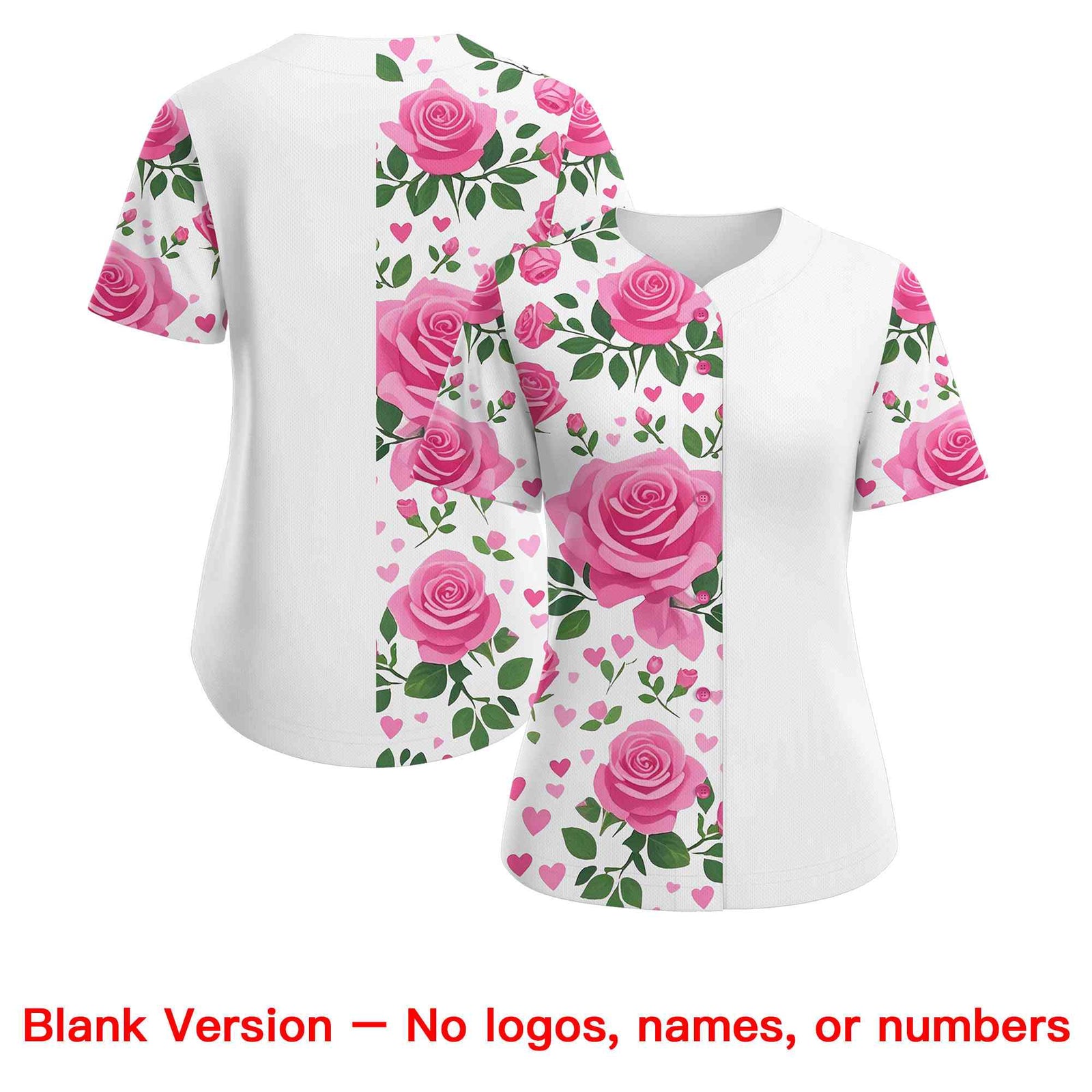 Custom White Black Breast Cancer Awareness Month Pink Ribbon Authentic Baseball Jersey for Women