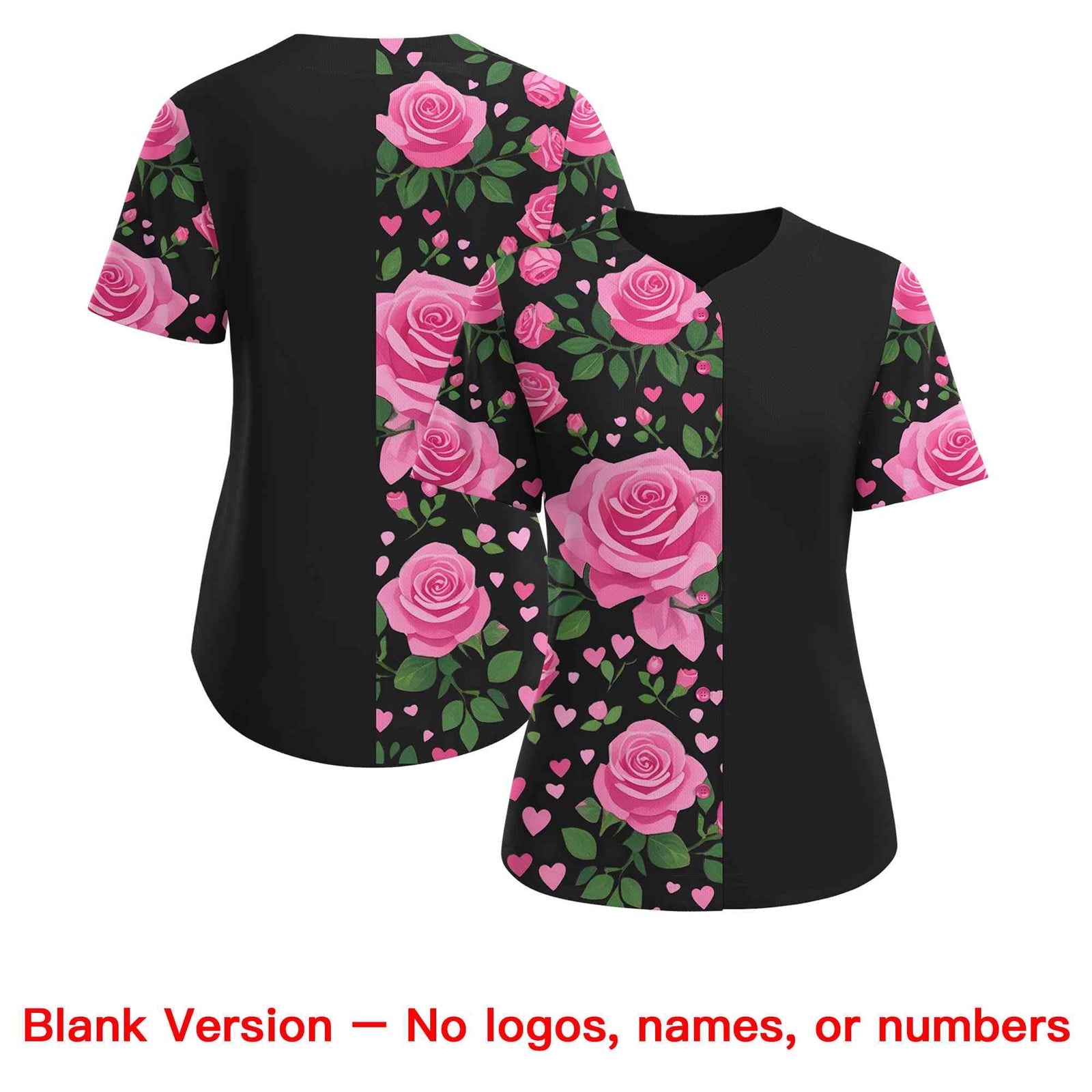 Custom Black Pink Breast Cancer Awareness Month Pink Ribbon Authentic Baseball Jersey for Women| KXKSHOP