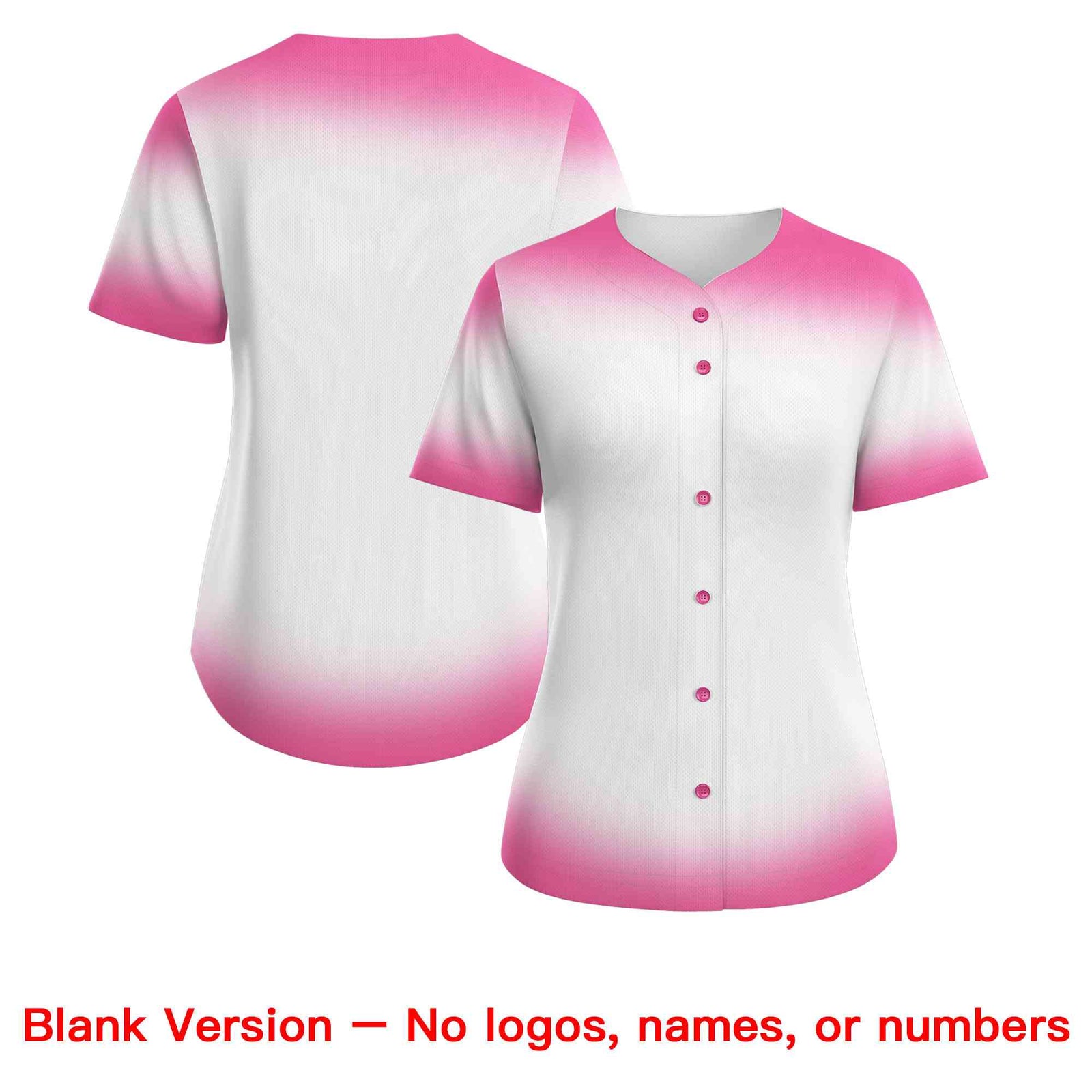 Custom White Pink Breast Cancer Awareness Month Pink Ribbon Authentic Baseball Jersey for Women| KXKSHOP