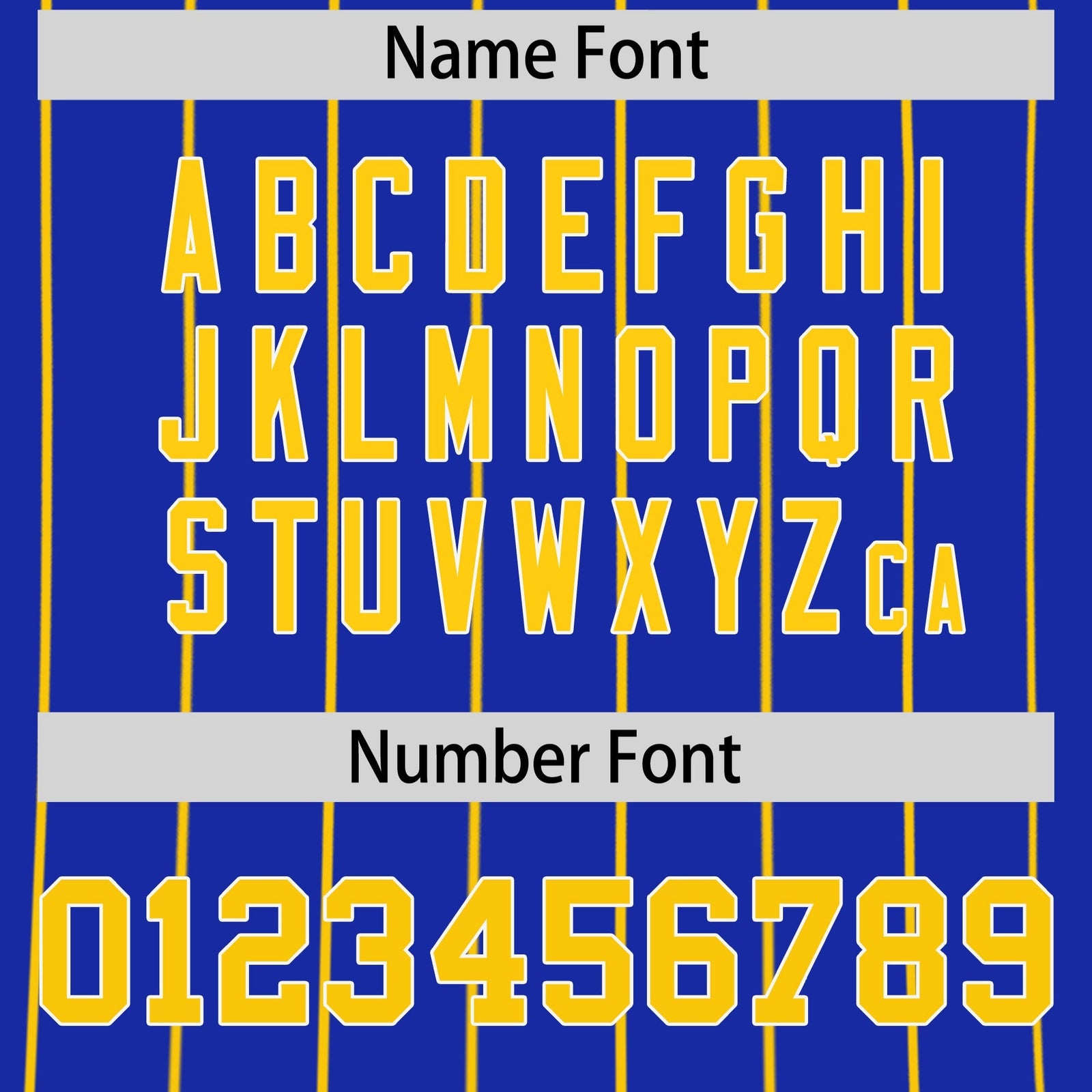 Custom Gold White Royal Blue Reversible Stripe Fashion Baseball Jersey| KXKSHOP