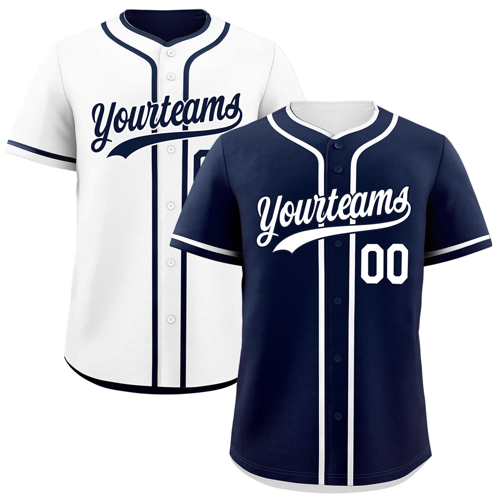 Custom White Reversible Classic Style Lightweight Baseball Jersey| KXKSHOP