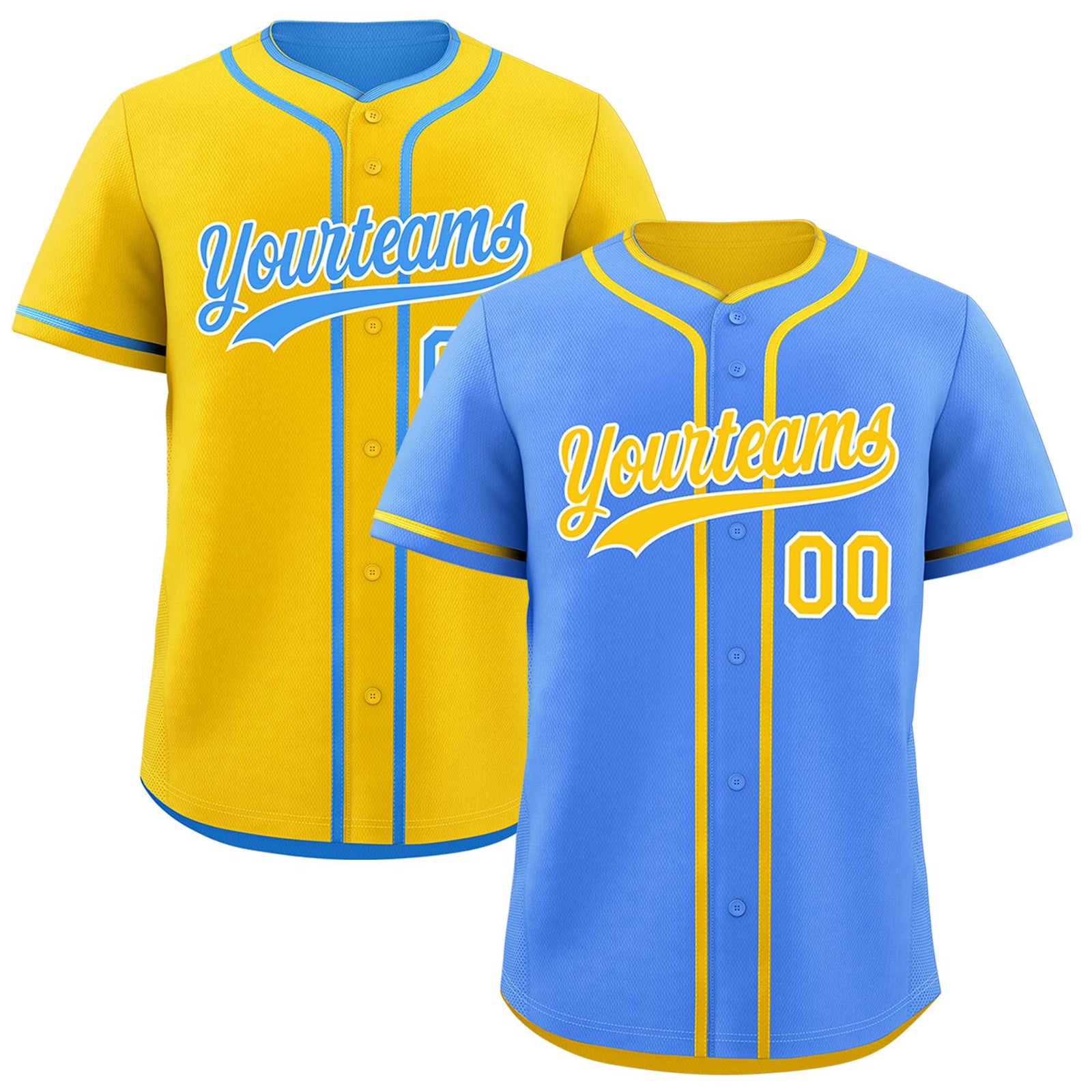 Custom Gold White Reversible Classic Style Lightweight Baseball Jersey| KXKSHOP