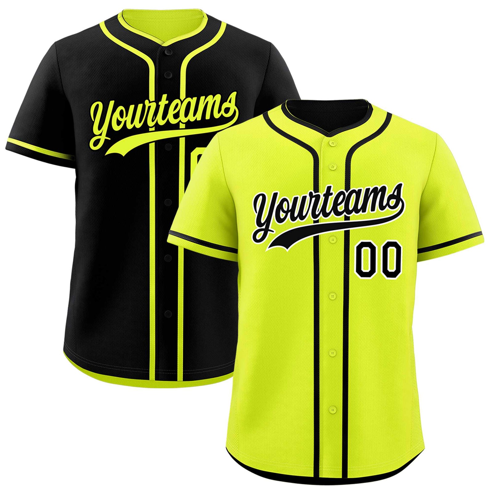 Custom Black Reversible Classic Style Moisture-Wicking Baseball Jersey| KXKSHOP