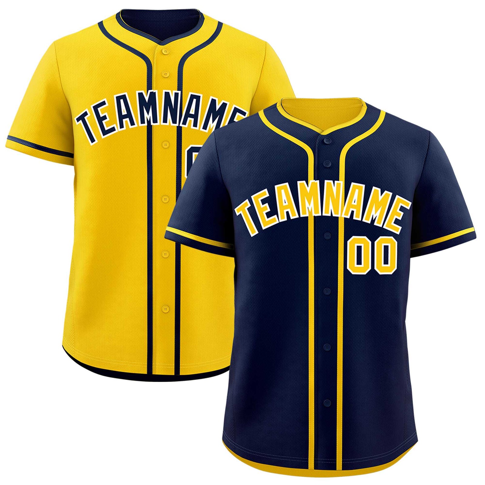 Custom Gold White Reversible Classic Style Moisture-Wicking Baseball Jersey| KXKSHOP